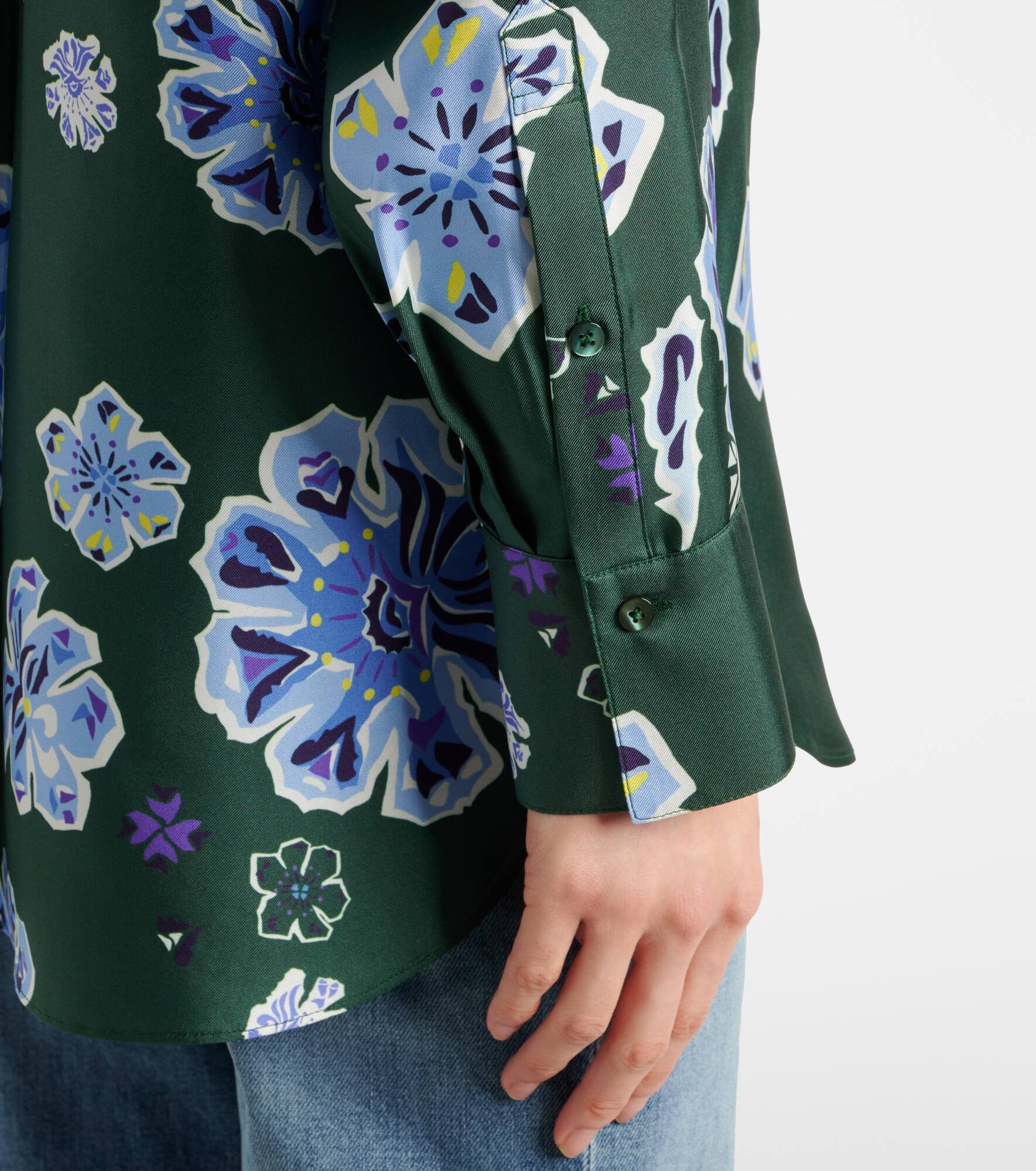 Printed silk shirt - 5