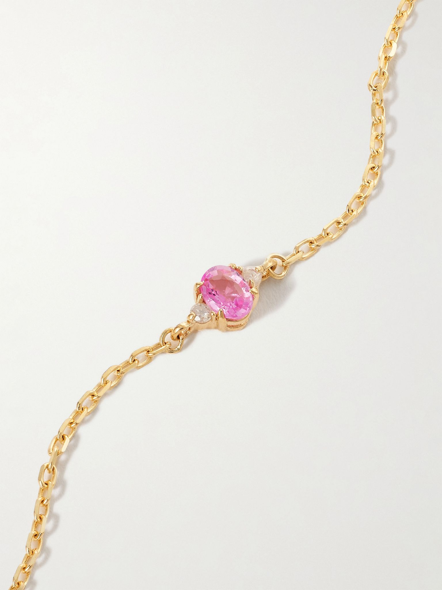 10-karat gold, sapphire and diamond bracelet Gold - 4