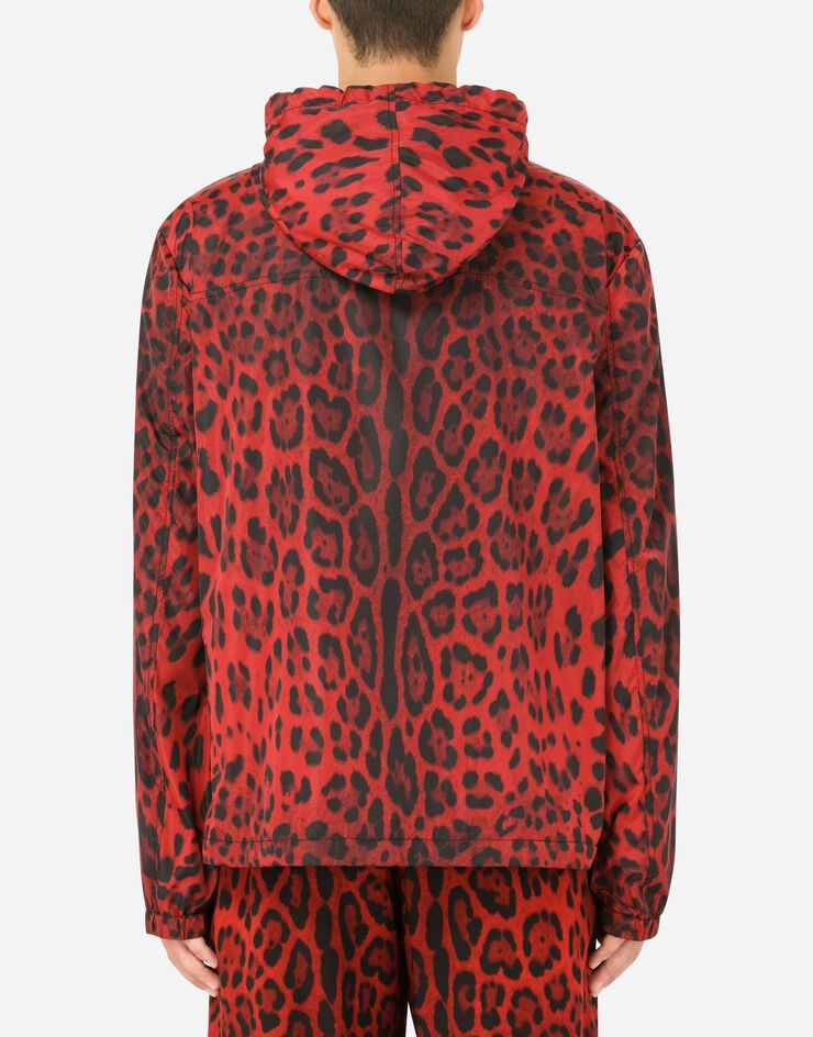 Leopard-print nylon jacket - 2