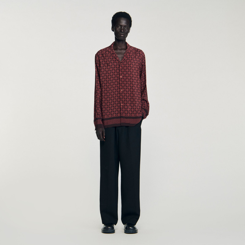 Sandro PRINTED LOOSE-FIT SHIRT outlook