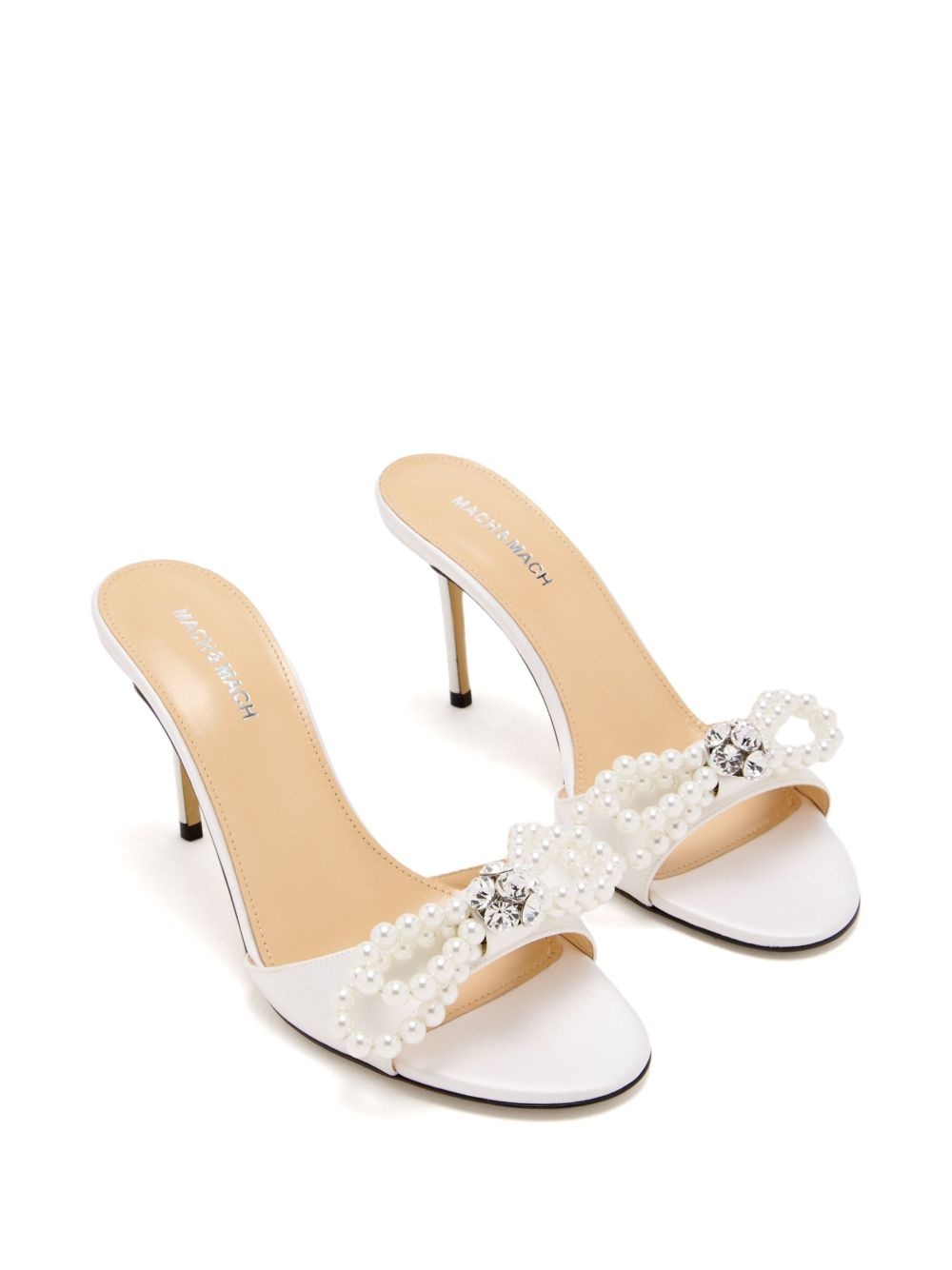 85mm bow-embellished mules - 2