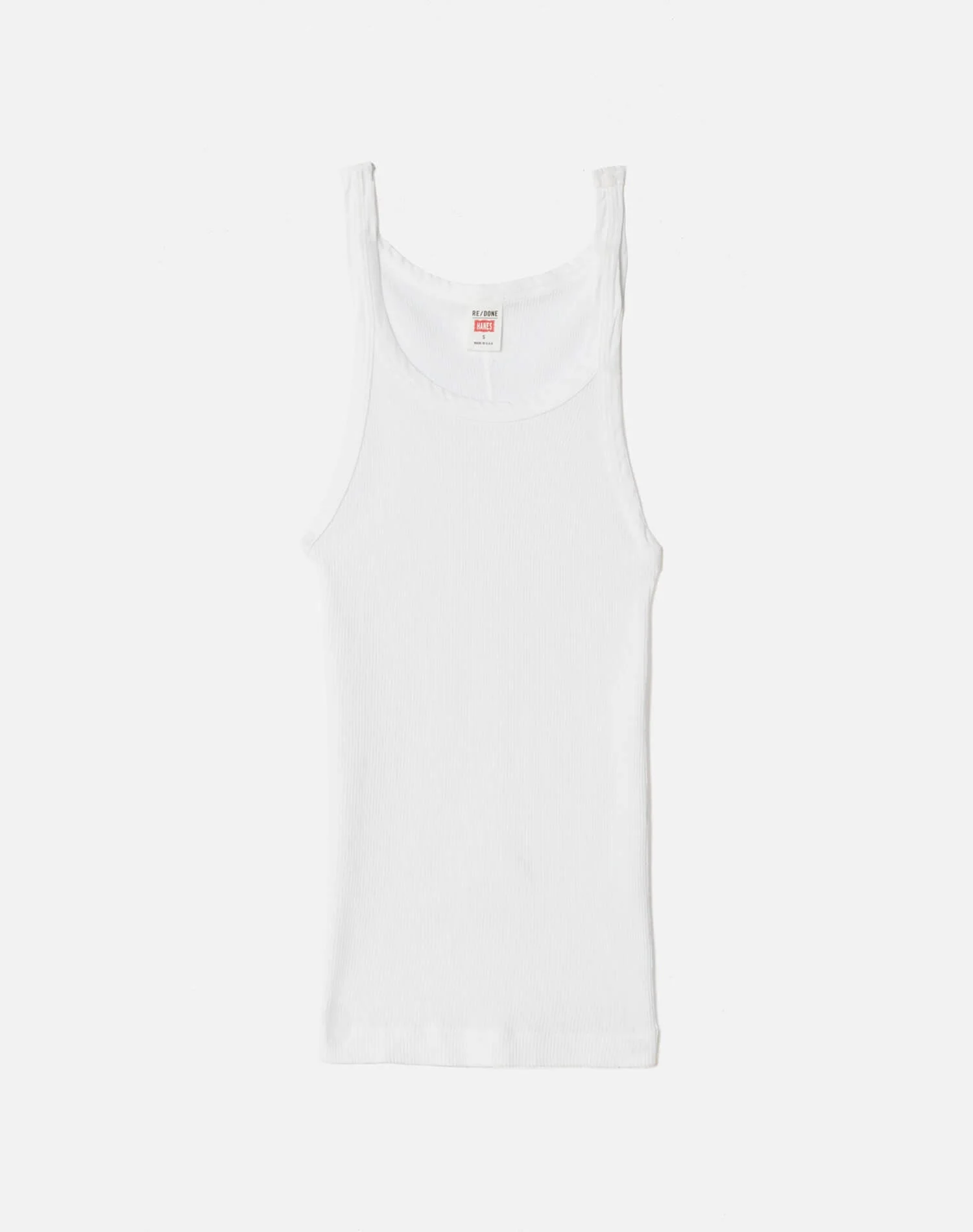 Hanes Ribbed Tank - Optic White - 1
