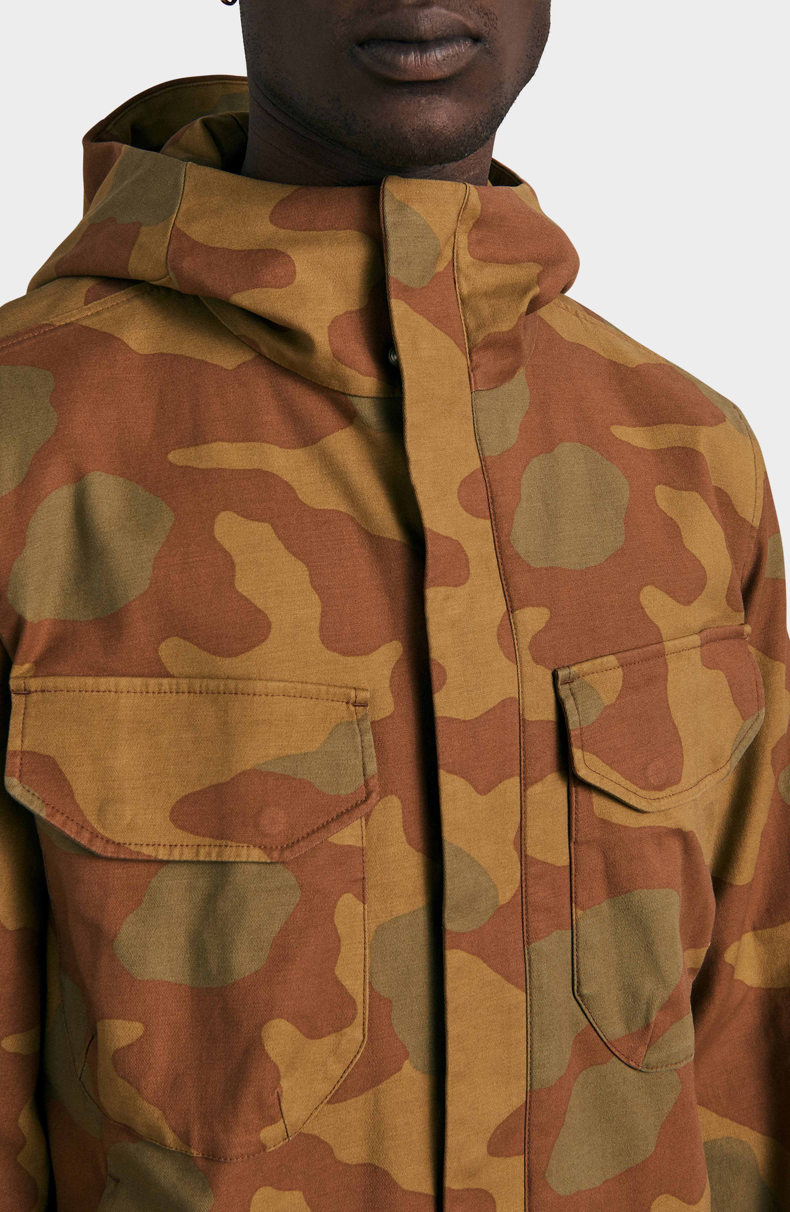 rag & bone Military Tactic Camo Print Stretch Cotton Jacket at Nordstrom - 4
