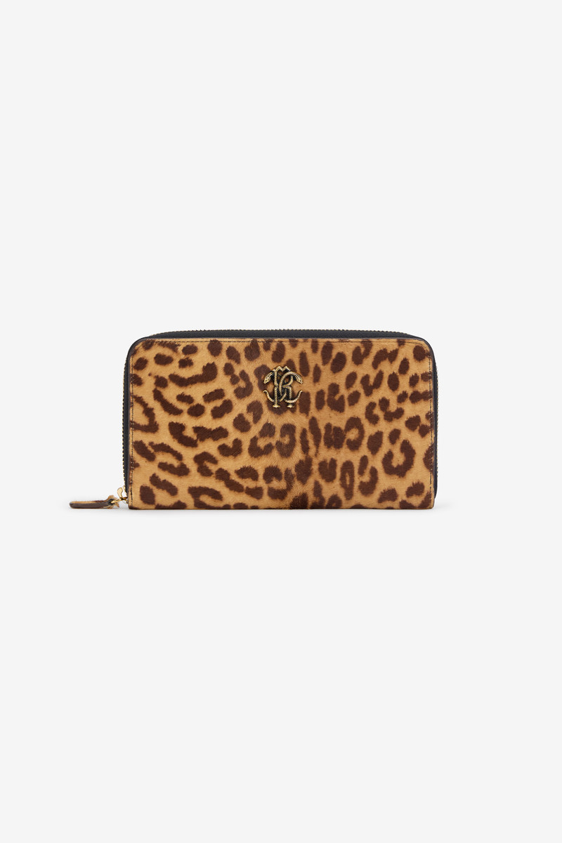 Jaguar Skin Print Zip-Around Wallet 1