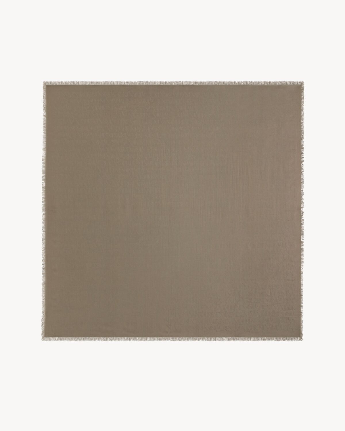 SAINT LAURENT LARGE SQUARE SCARF IN MODAL AND CASHMERE - 2
