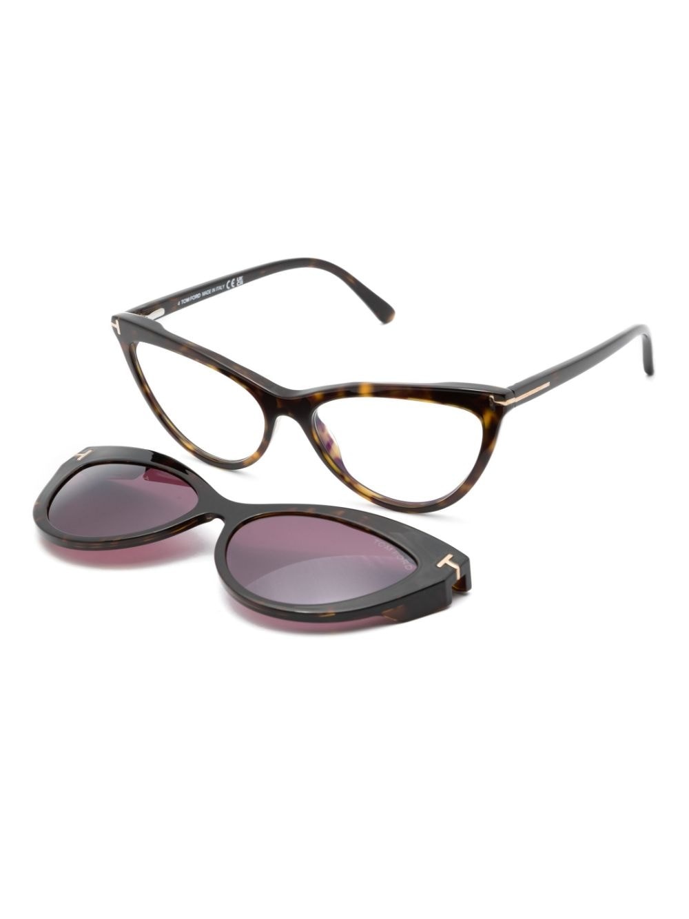 cat-eye double-frame sunglasses - 2