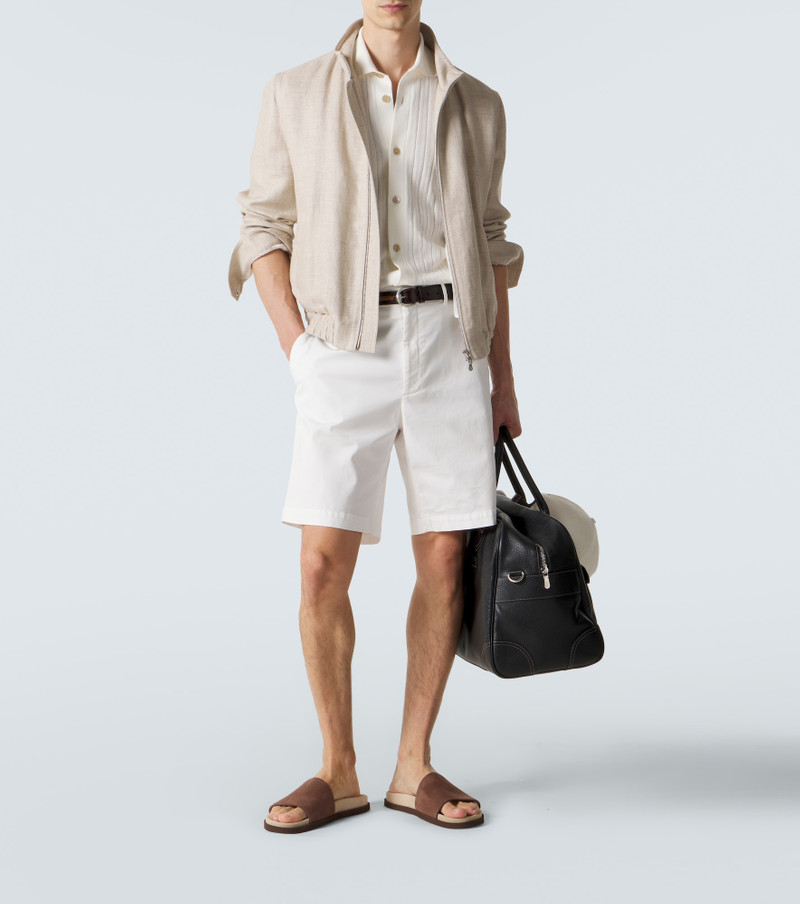 Brunello Cucinelli Suede slides outlook