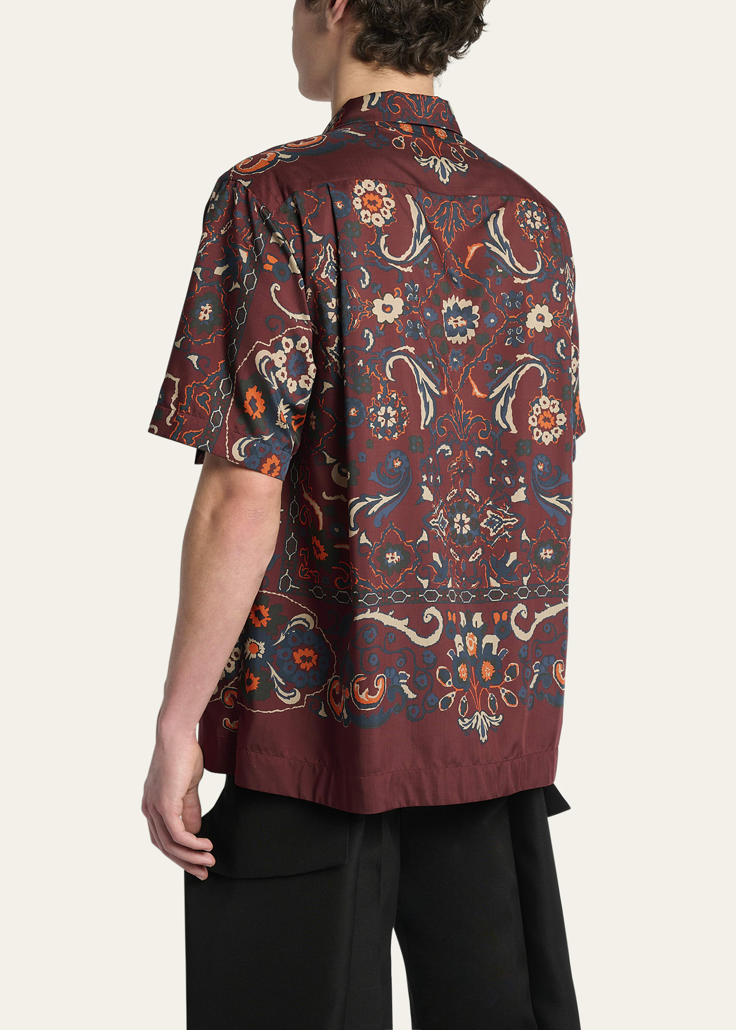 Men's Floral-Print Camp Shirt - 3