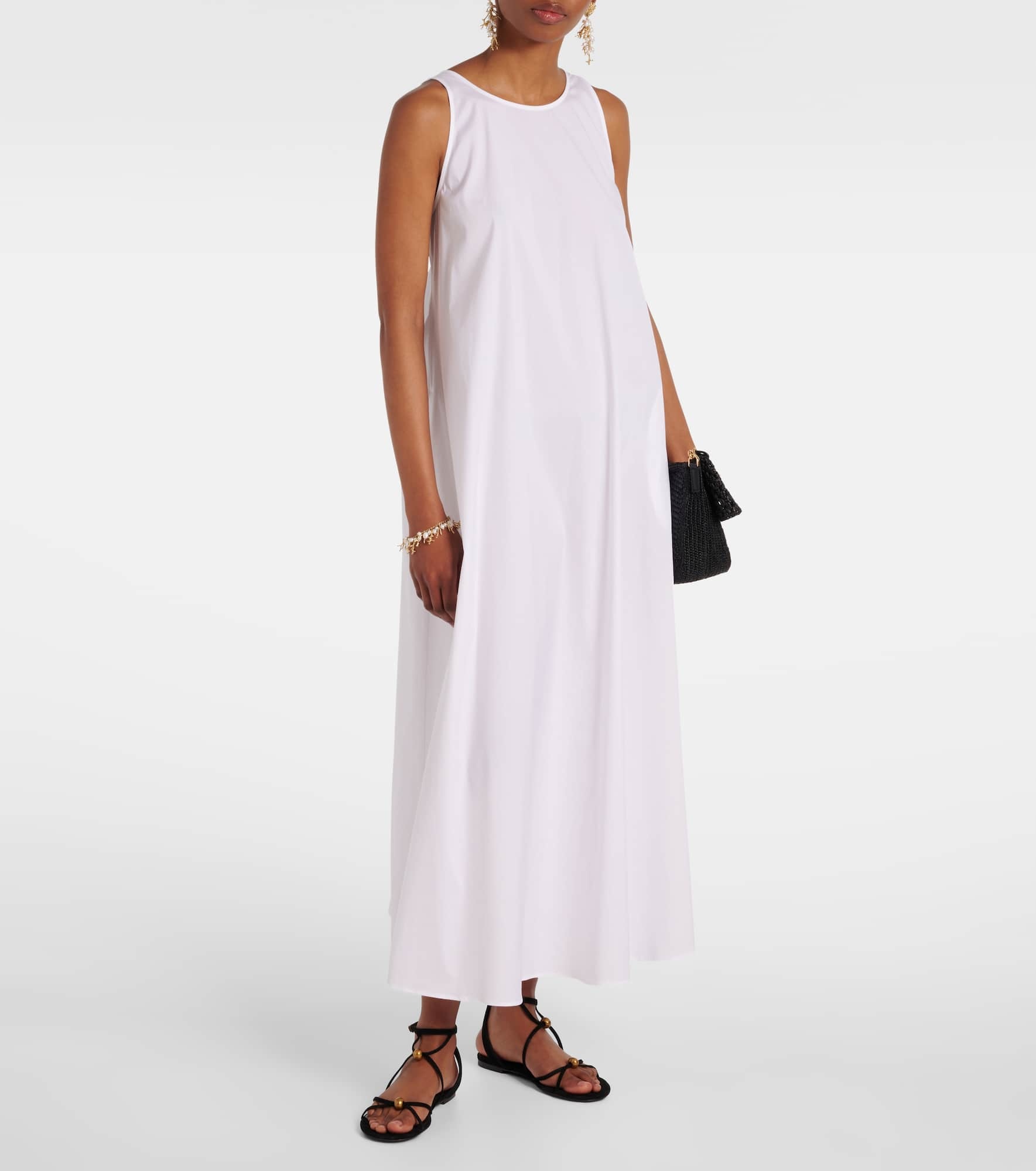 Romea cotton-blend poplin maxi dress - 2