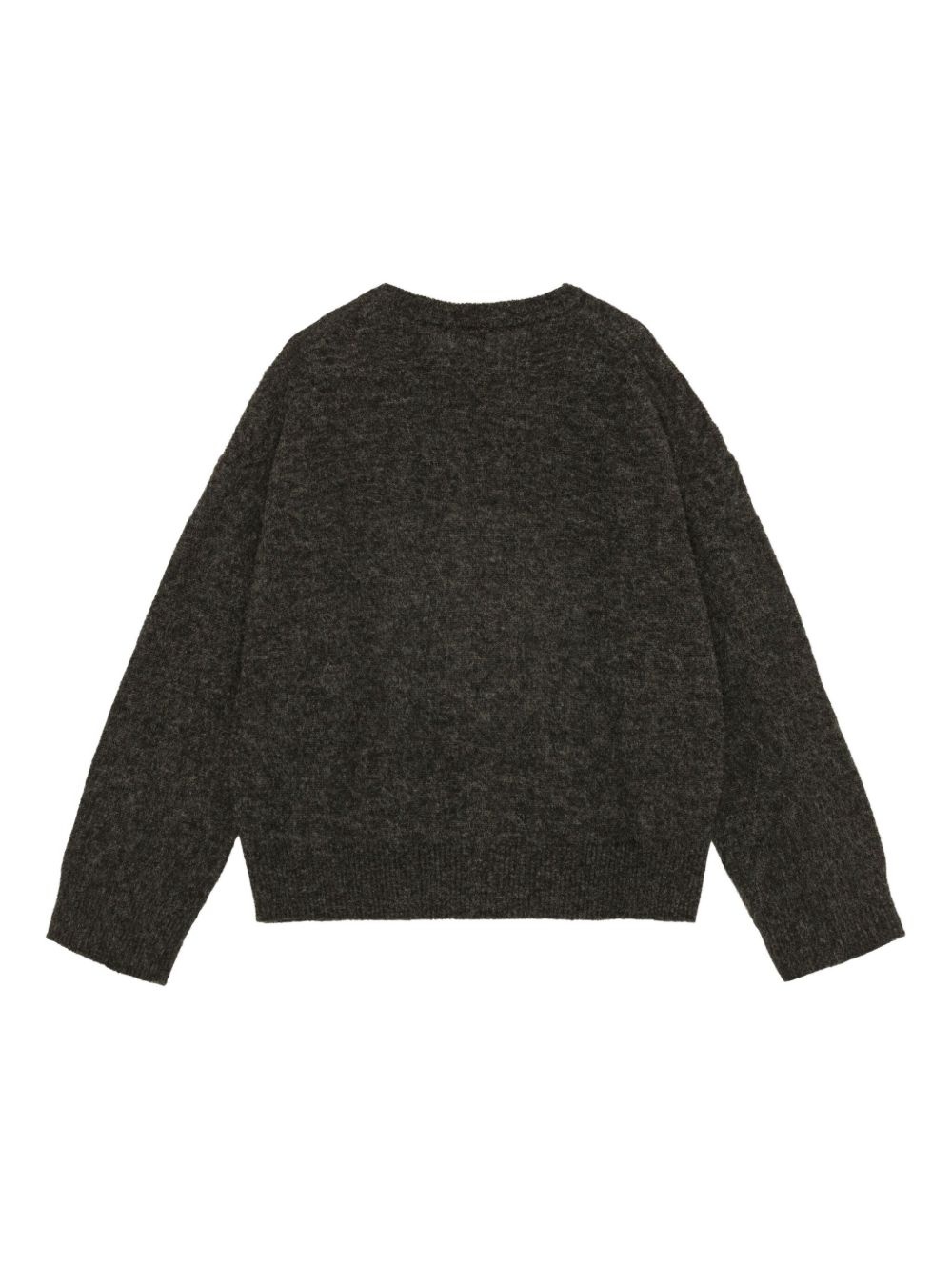 intarsia-logo jumper - 6