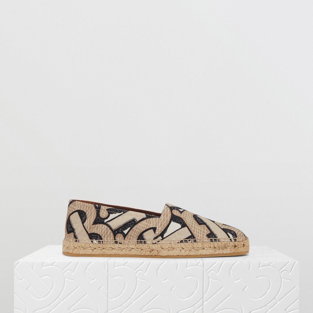 Monogram Print Cotton Canvas Espadrilles - 7