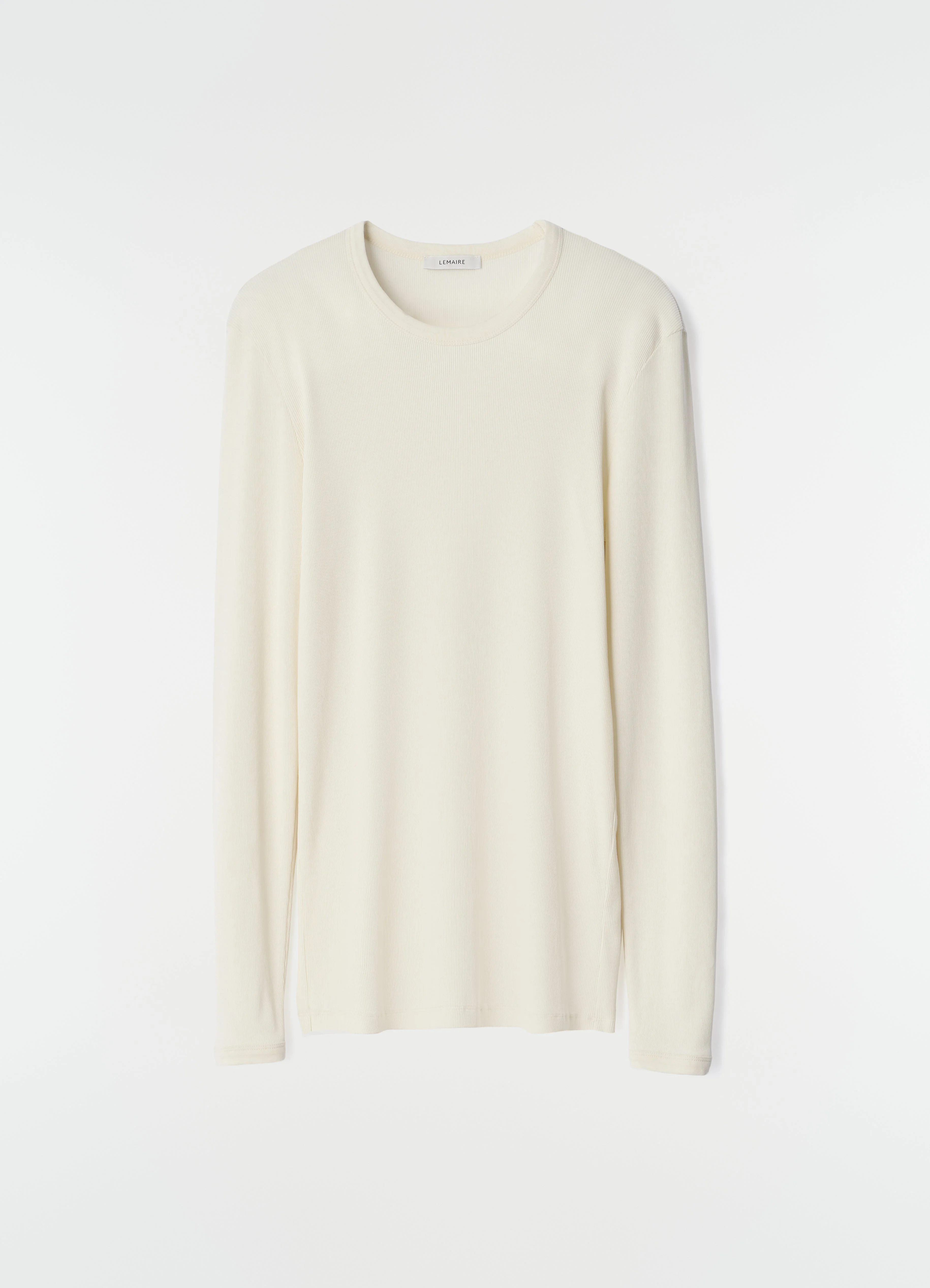 LONG-SLEEVE TOP IN RIBBED JERSEY - 1