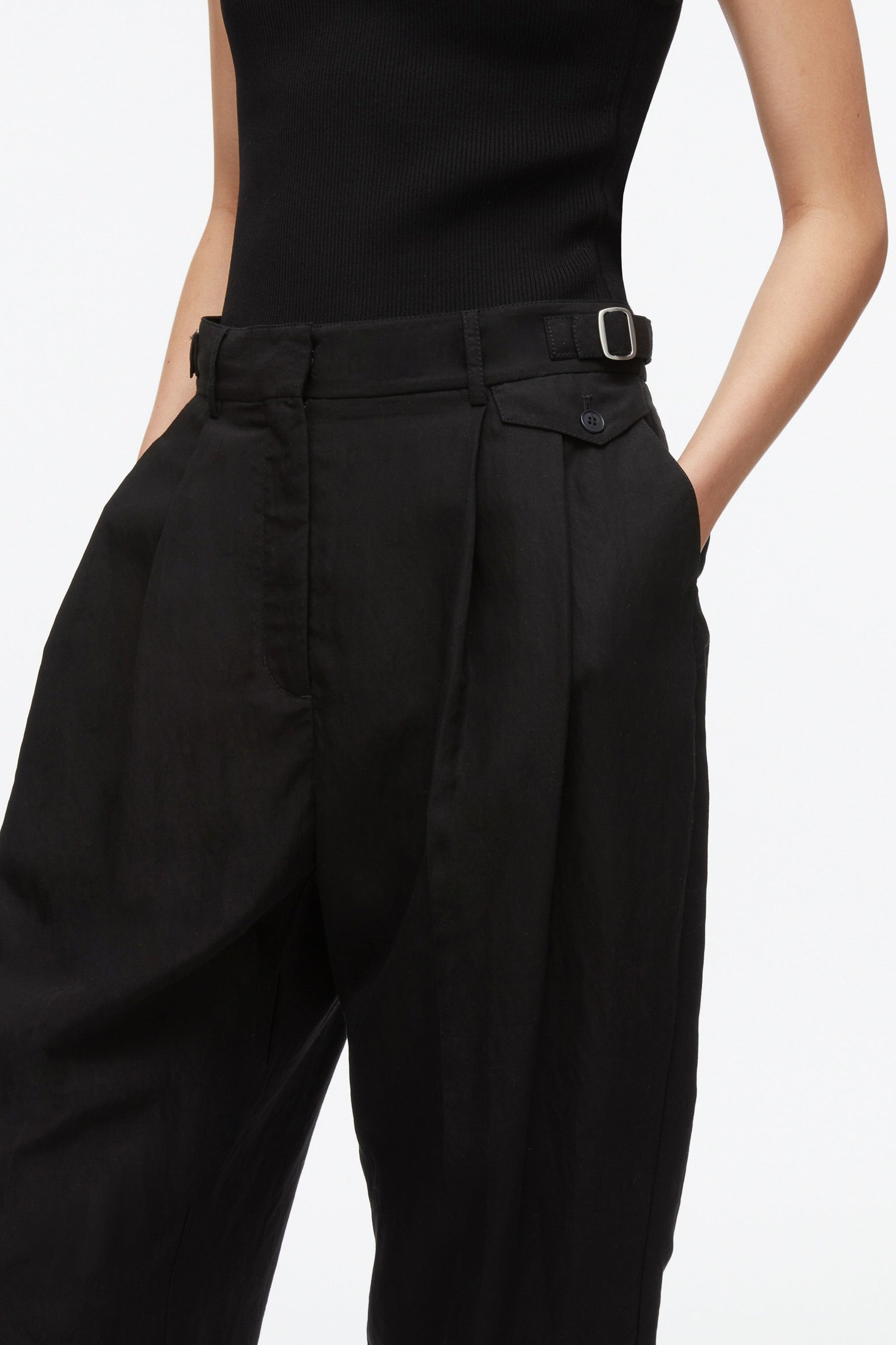 Double Pleat Taper Trouser - 5