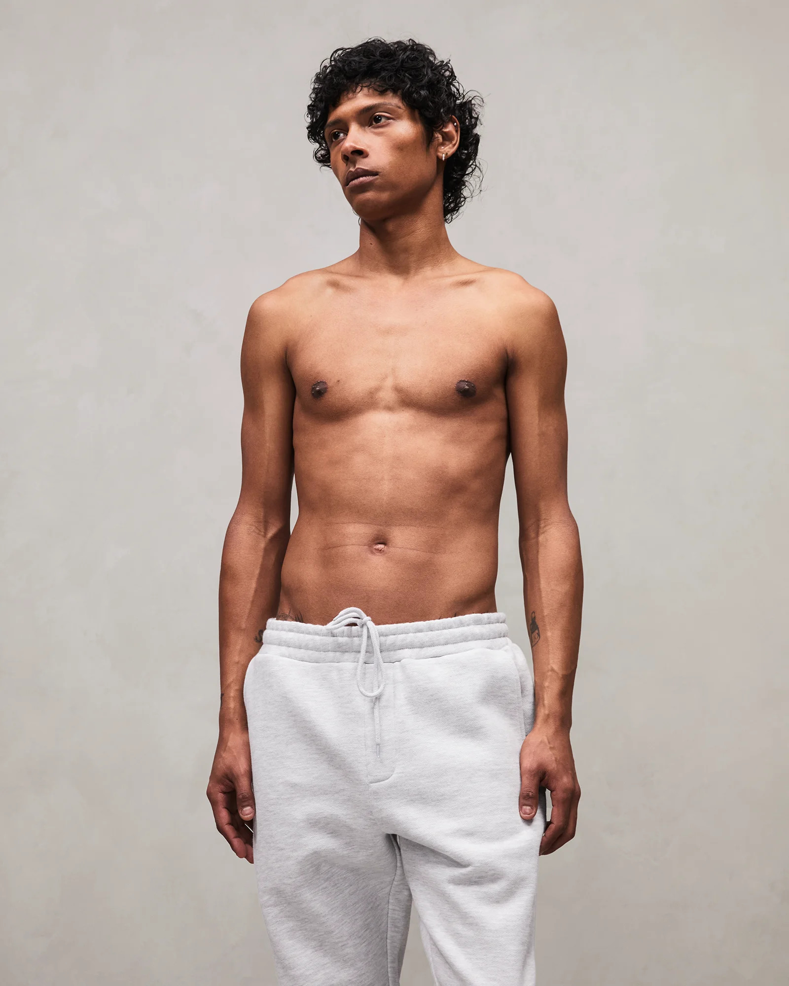 SLIM SWEATPANT HEATHER GREY - 3