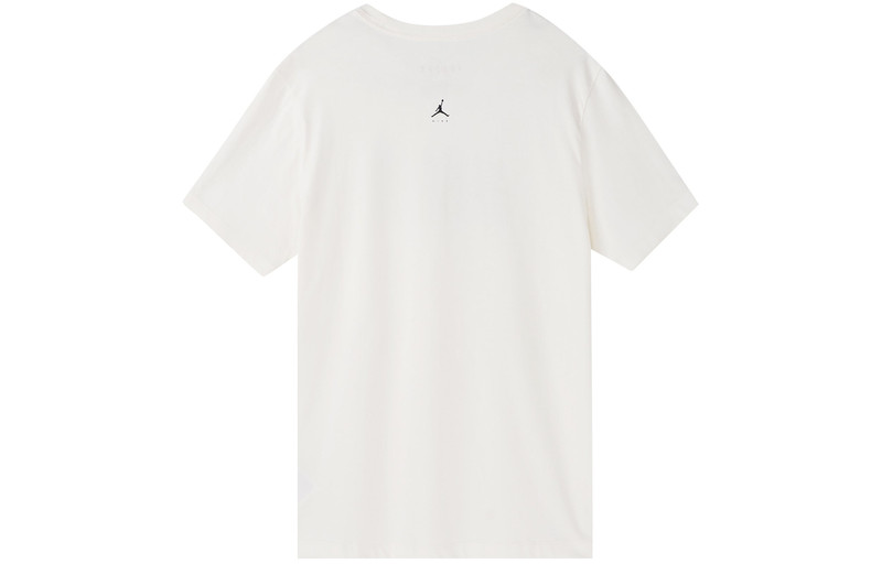 Jordan Air Jordan Solid Color Round Neck Pullover Brand Short Sleeve T-Shirt Men's White DQ7367-133 outlook