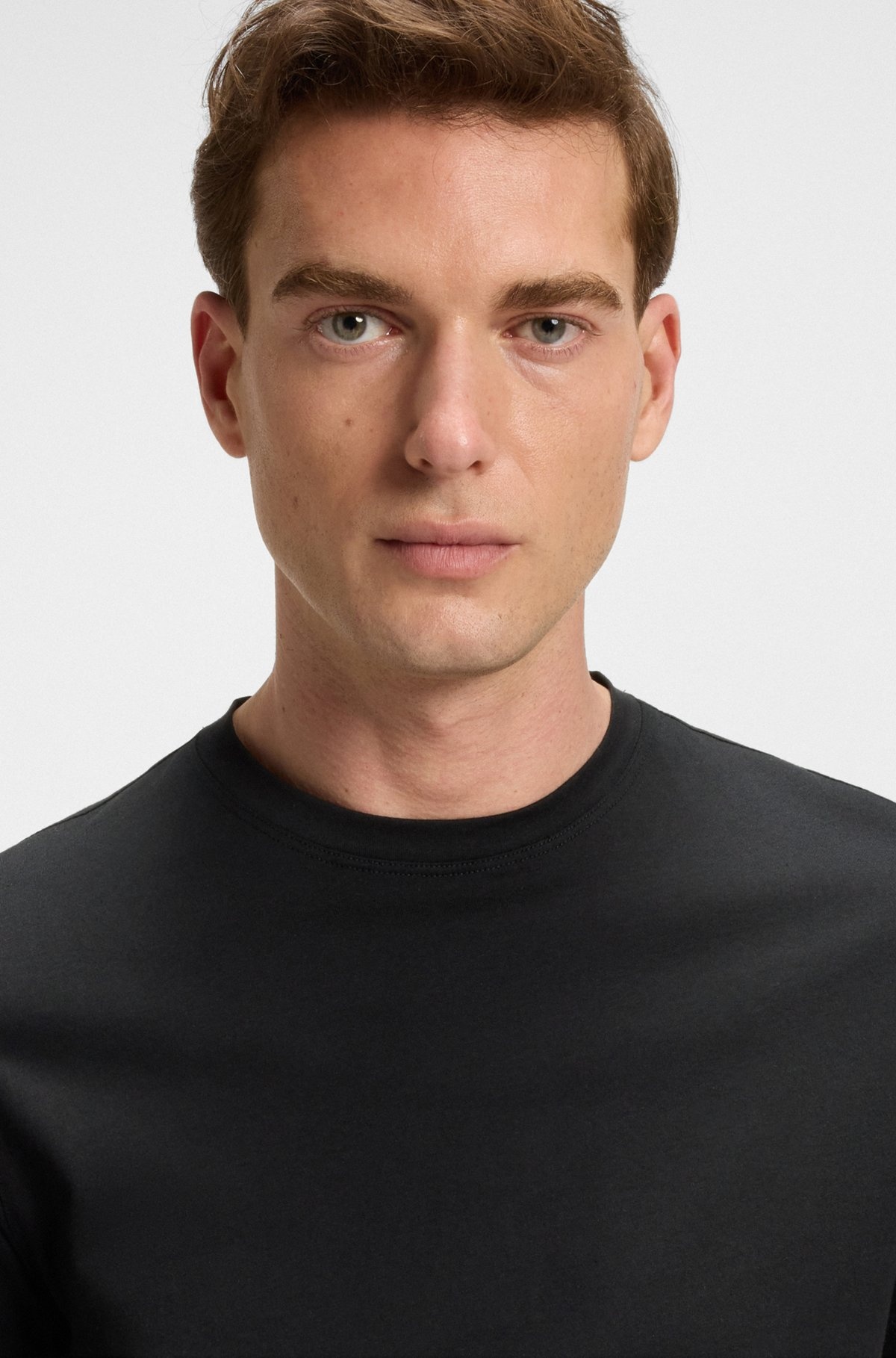 BECKHAM X BOSS T-SHIRT IN MERCERISED COTTON - 3