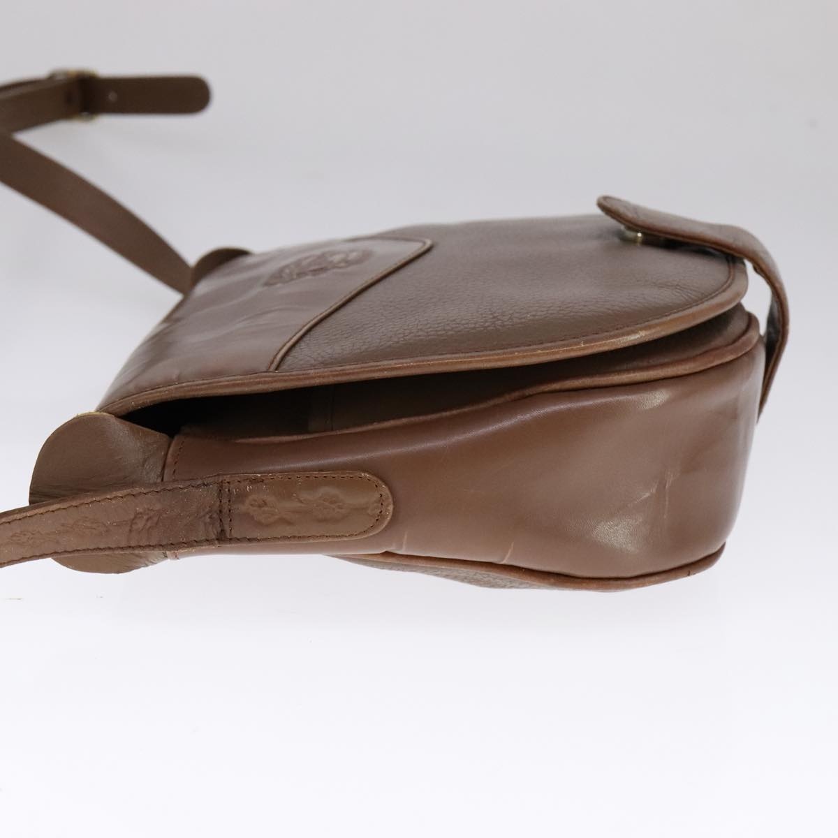 Burberry Shoulder Bag Leather Brown Silver - 3