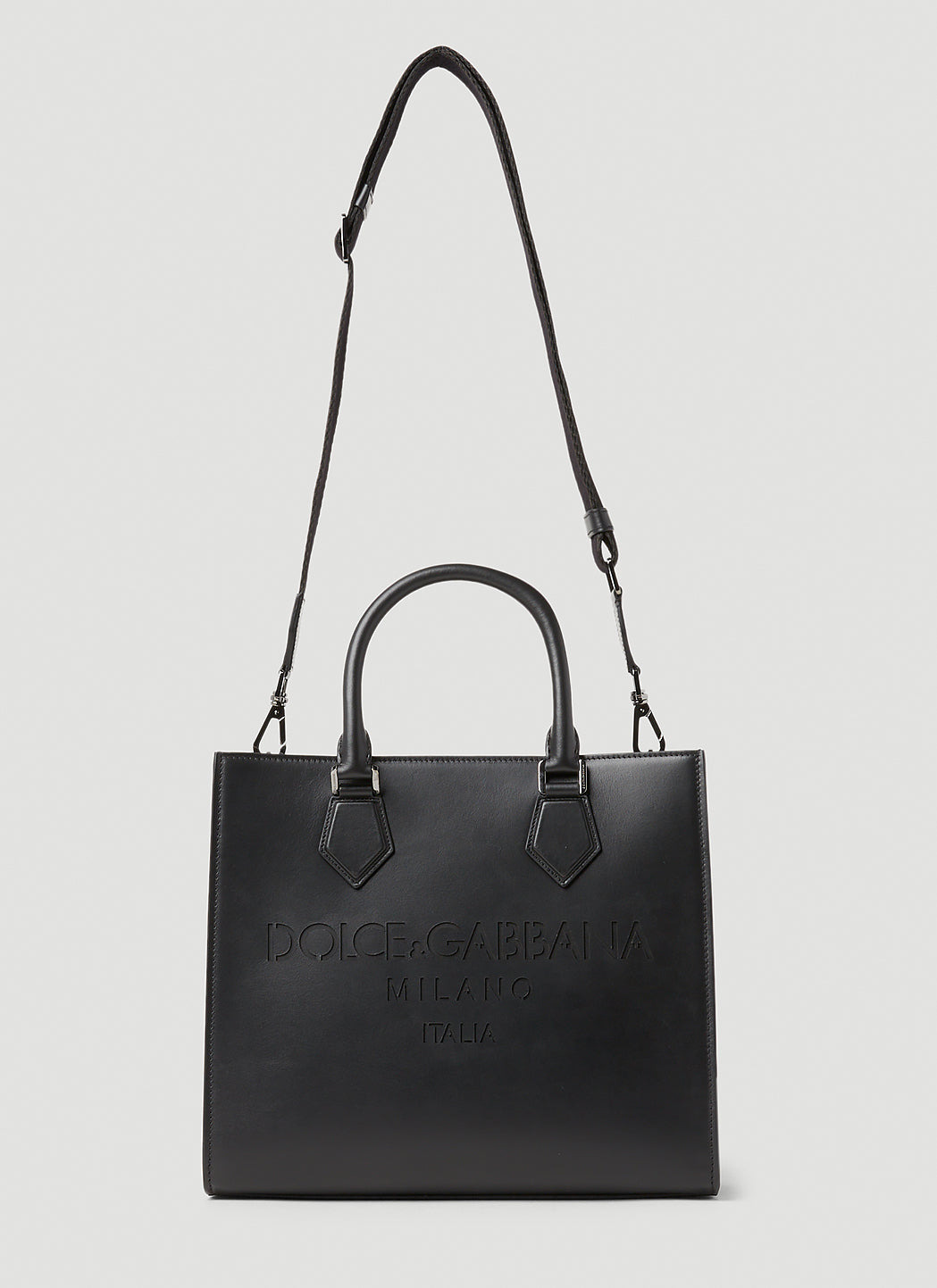 Dolce & Gabbana Men Debossed Logo Tote Bag - 4
