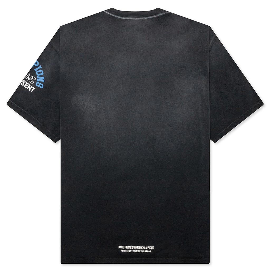FEATURE X REPRESENT CHAMPION RINGS T-SHIRT - STAINED BLACK - 2
