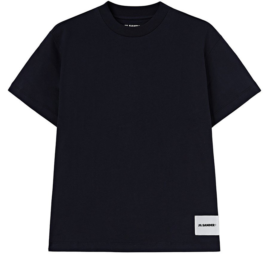 【Jil Sander】 Organic Cotton T-Shirt Set Black (3 Pack) Jil Sander - Set of Three Organic Cotton-Jersey T-Shirts