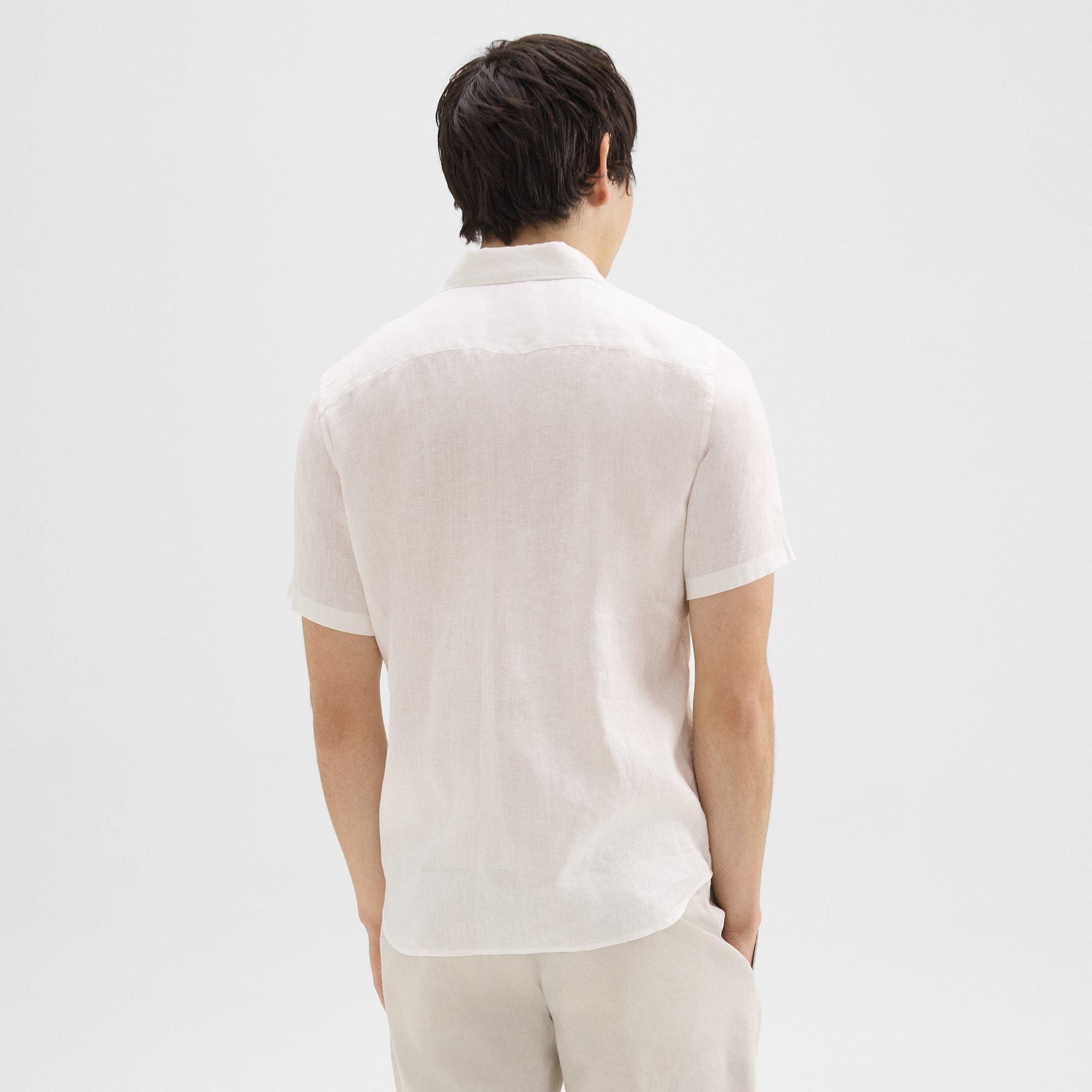 Irving Short-Sleeve Shirt in Relaxed Linen - 4