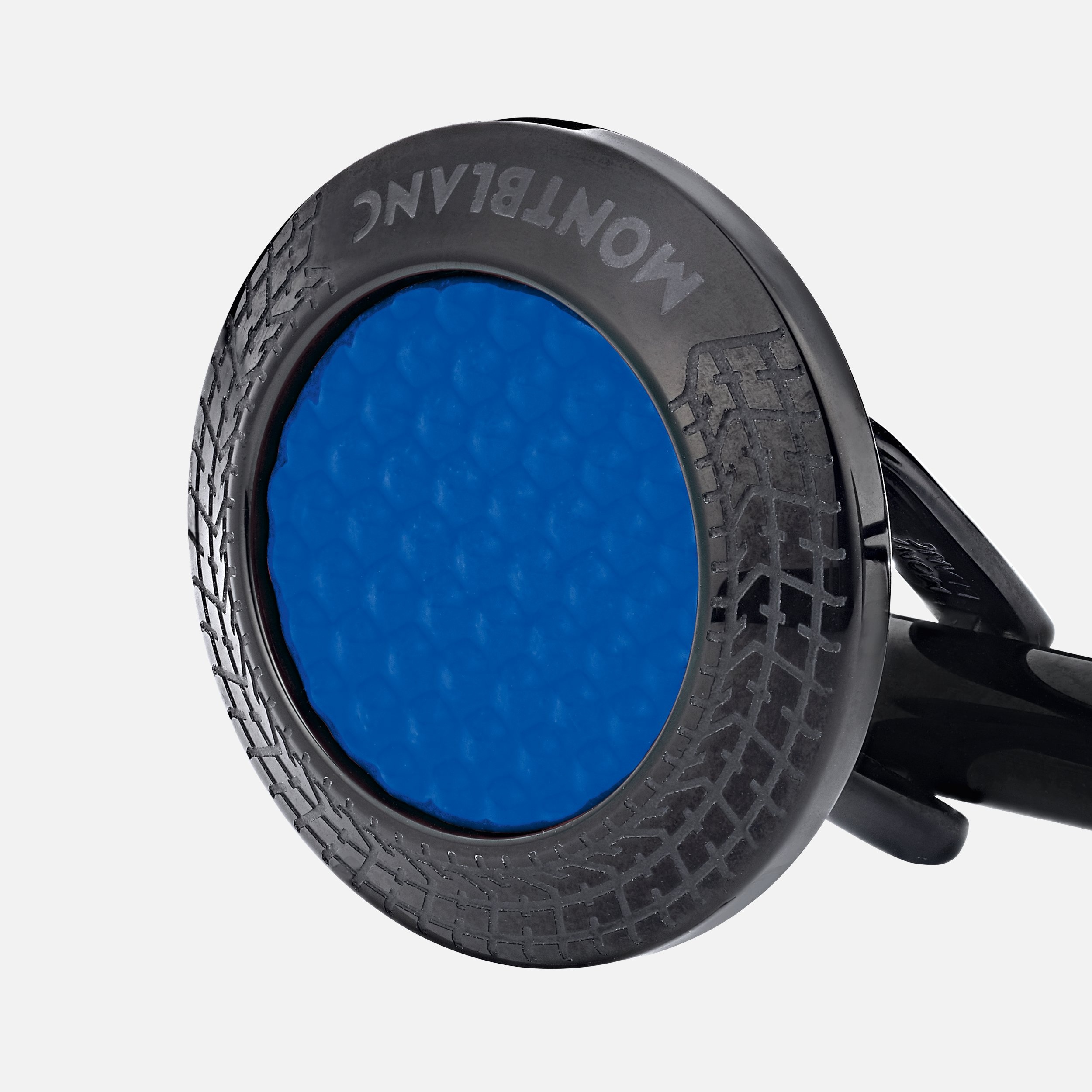 Montblanc Meisterstück Great Masters Pirelli Cufflinks in Steel with Blue Lacquer - 2