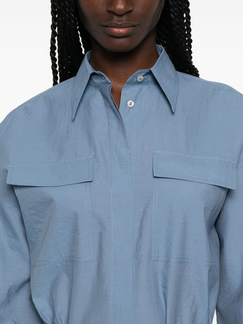 belted pocket-detail midi dress 4