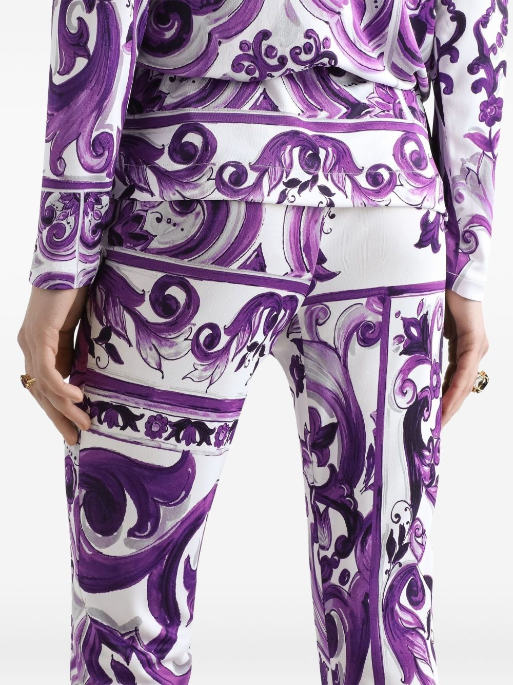 graphic-print trousers - 5