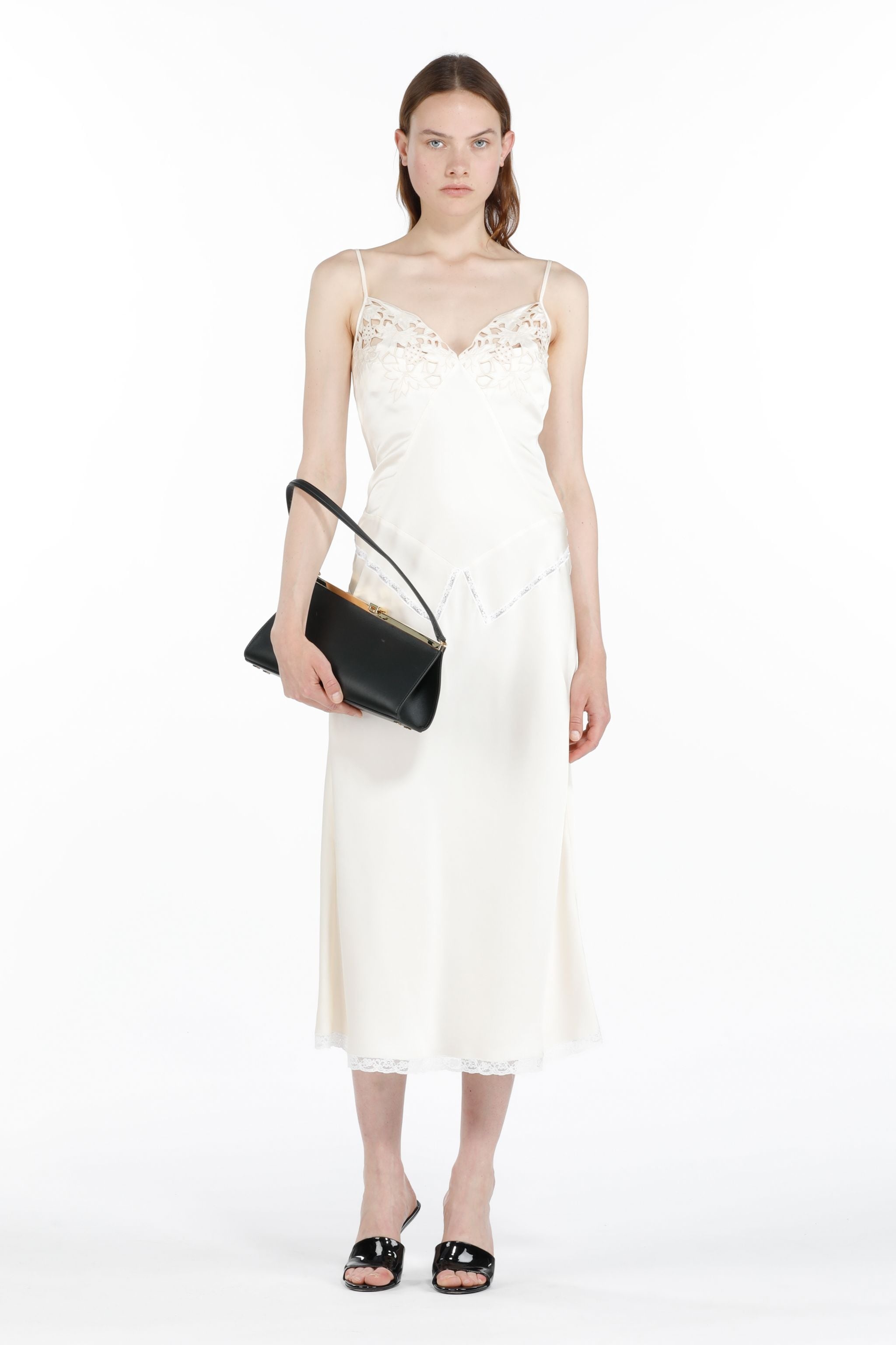 LACE-TRIM SLIP DRESS - 4