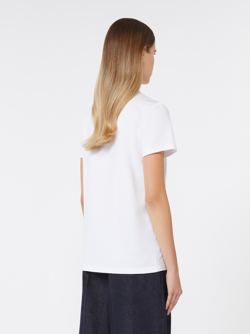 BRAVO Embroidered cotton T-shirt 4