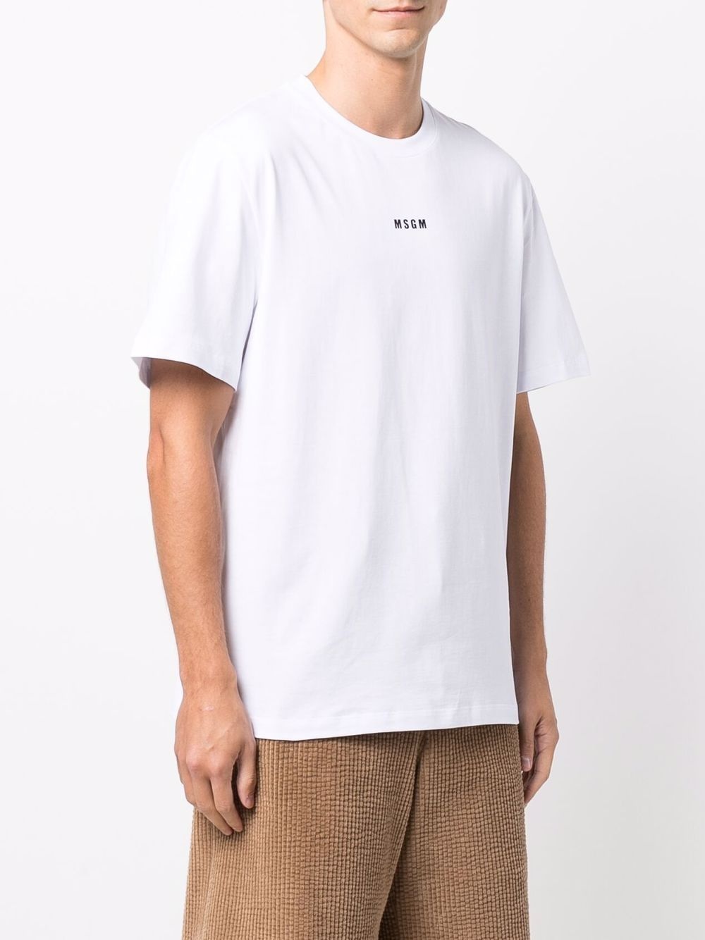 logo-print cotton T-shirt - 3