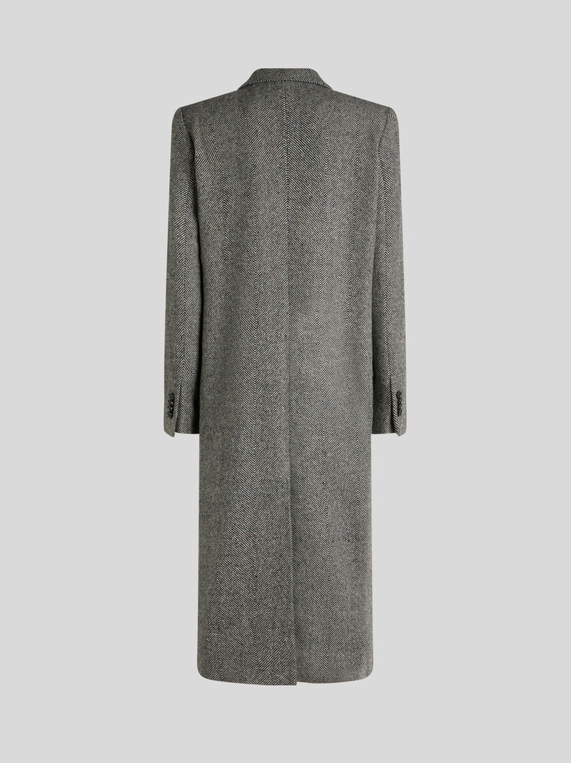 DOUBLE-BREASTED WOOL COAT 5