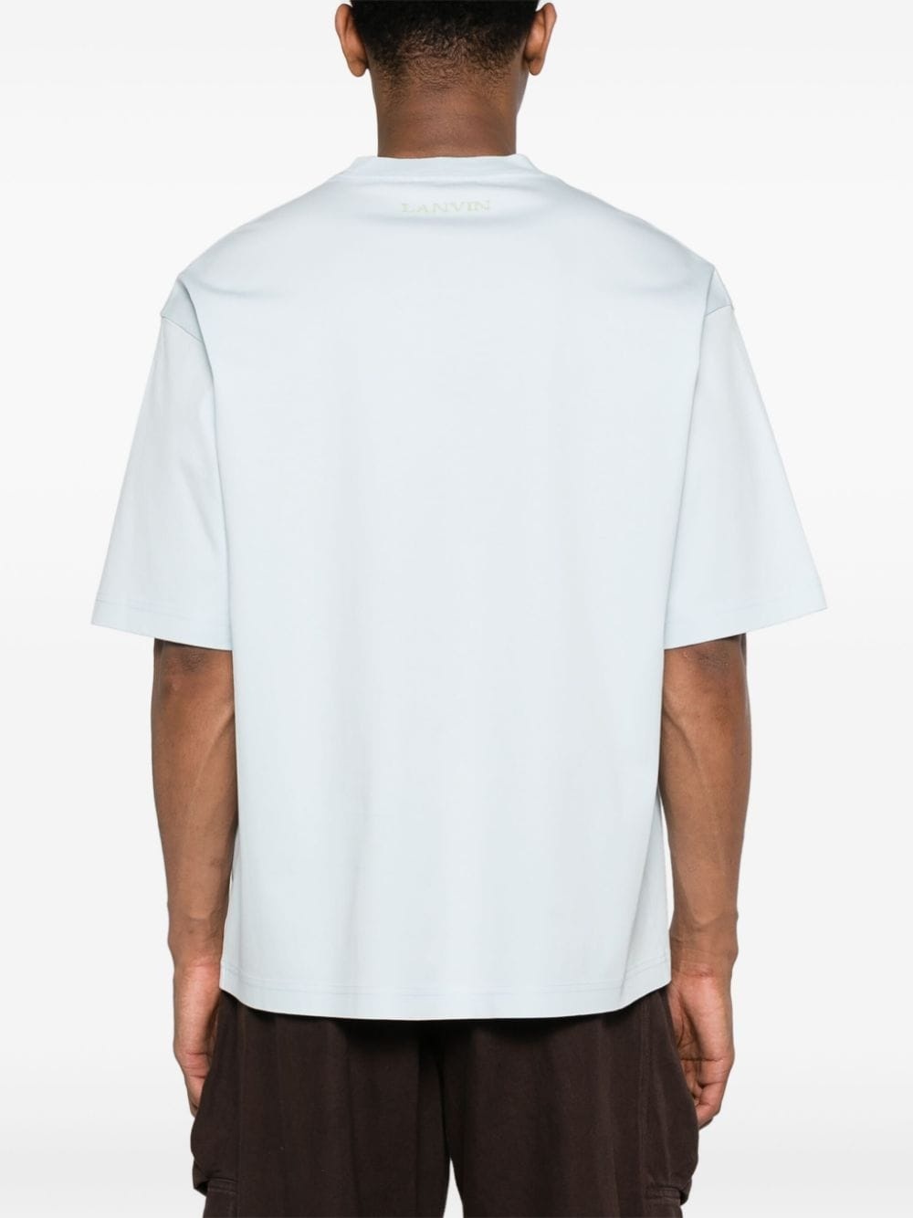 floral-embroidered cotton T-shirt - 4