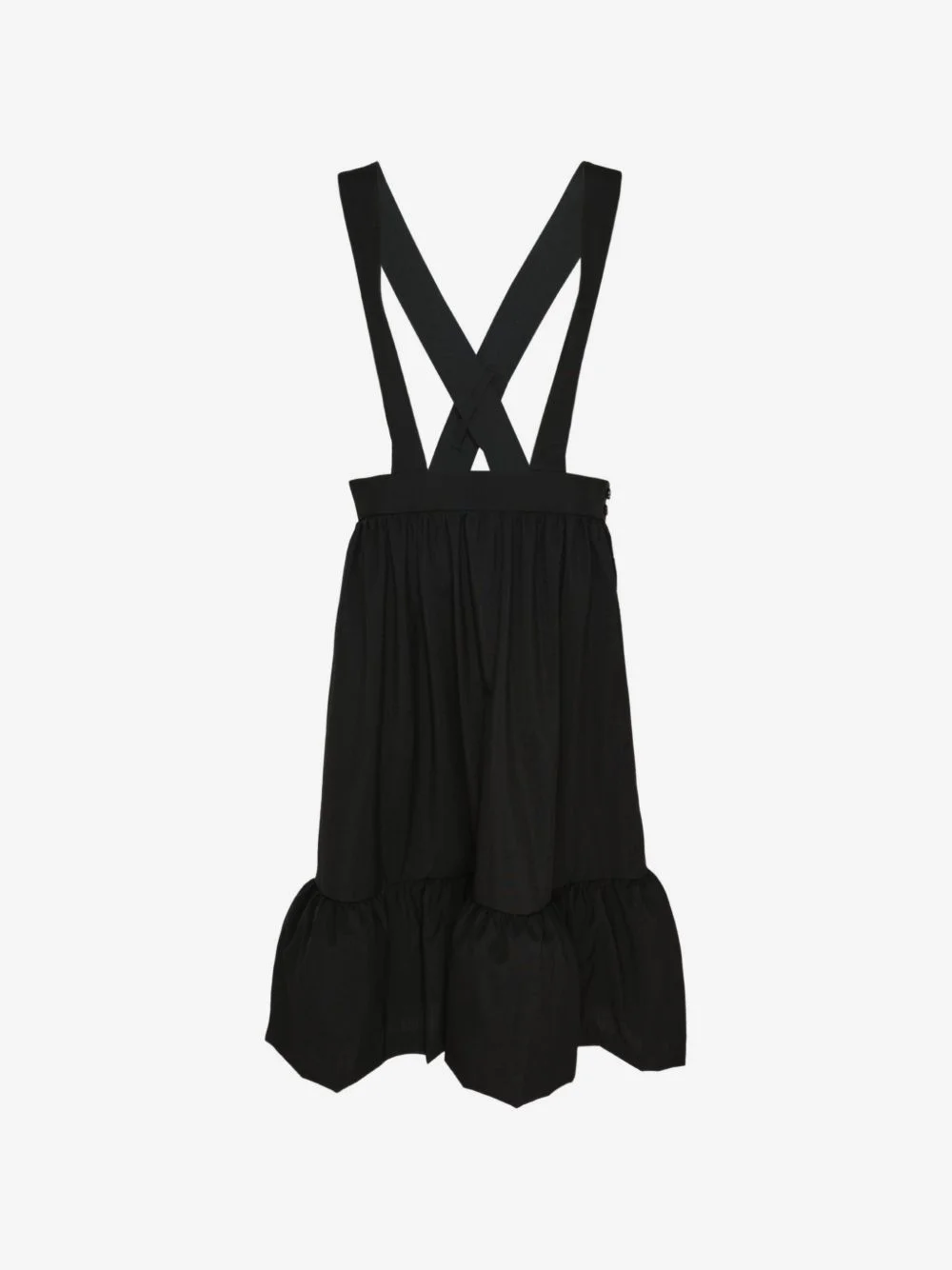 cross-back ruffled dress - 1