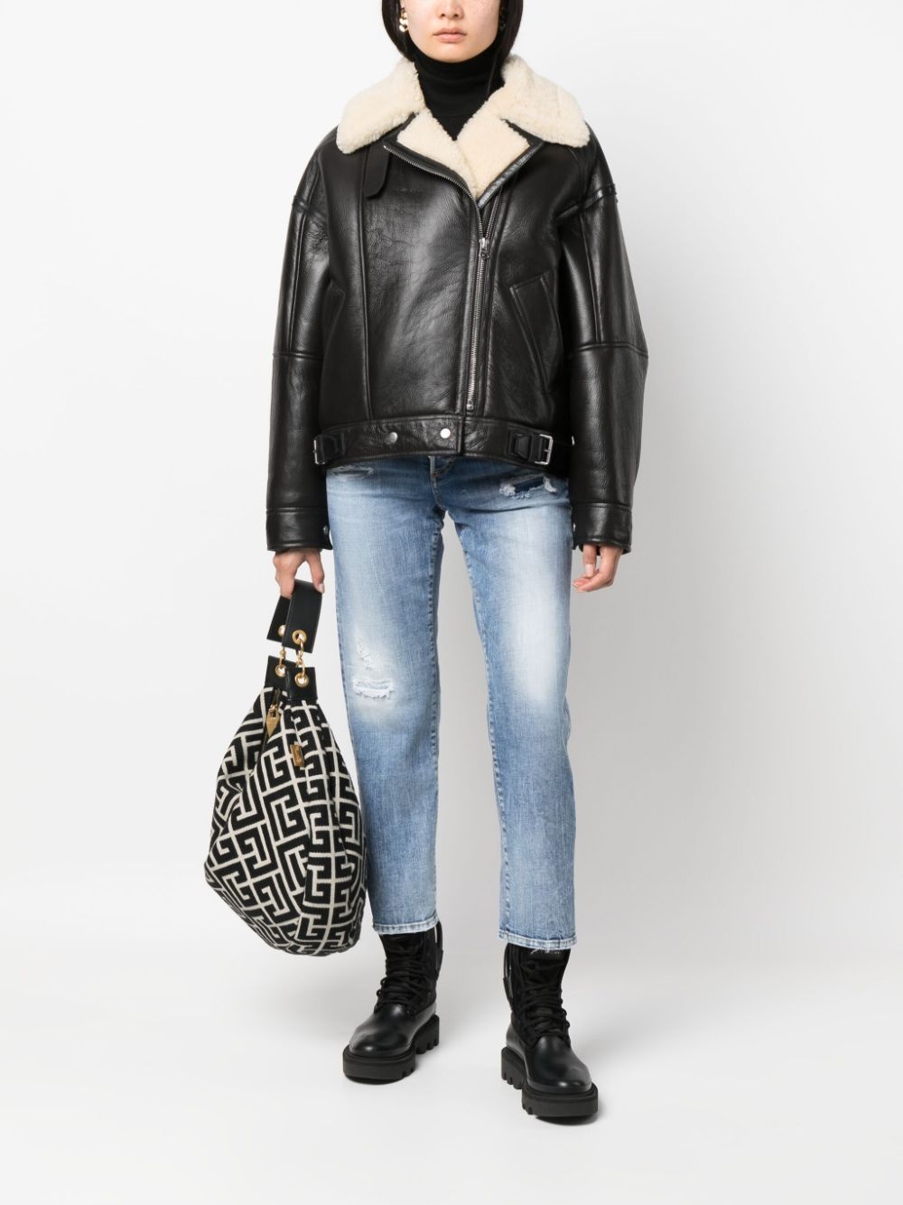 high-rise straight-leg jeans - 2