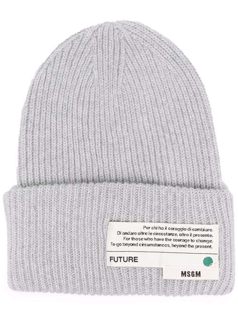 logo patch beanie - 1