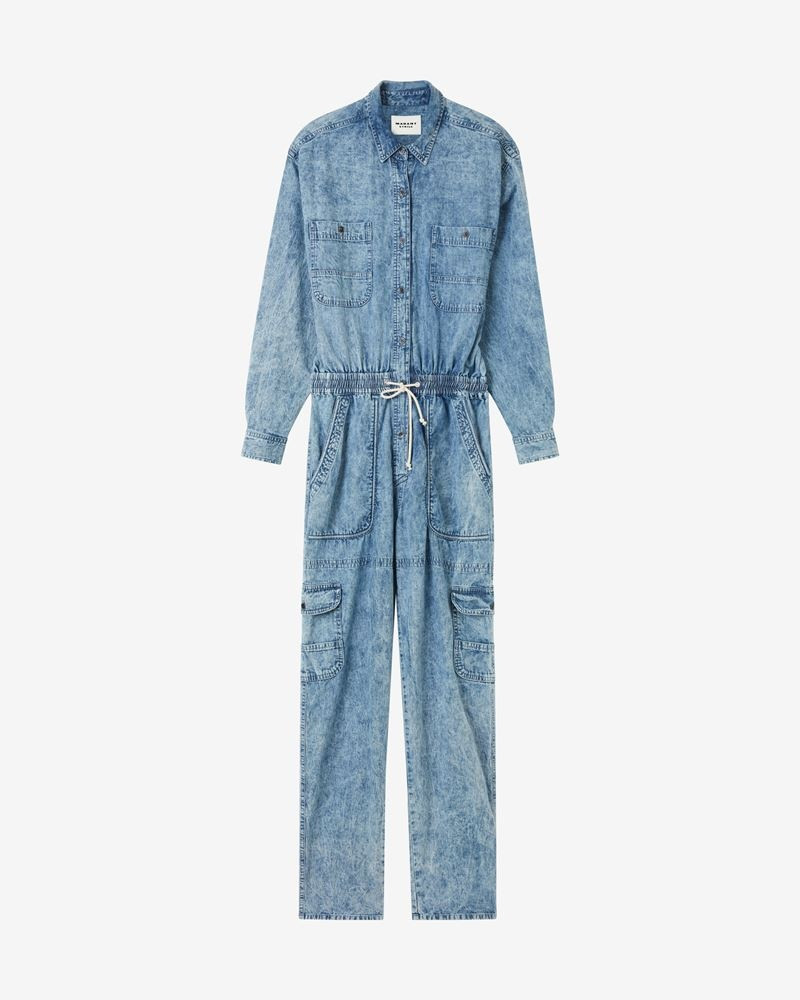 VEADO OVERALL IN WASHED OUT COTTON 1