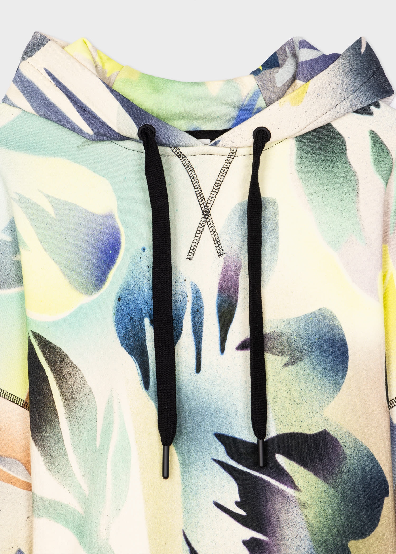 'Hot Summer' Print Cotton Hoodie - 2
