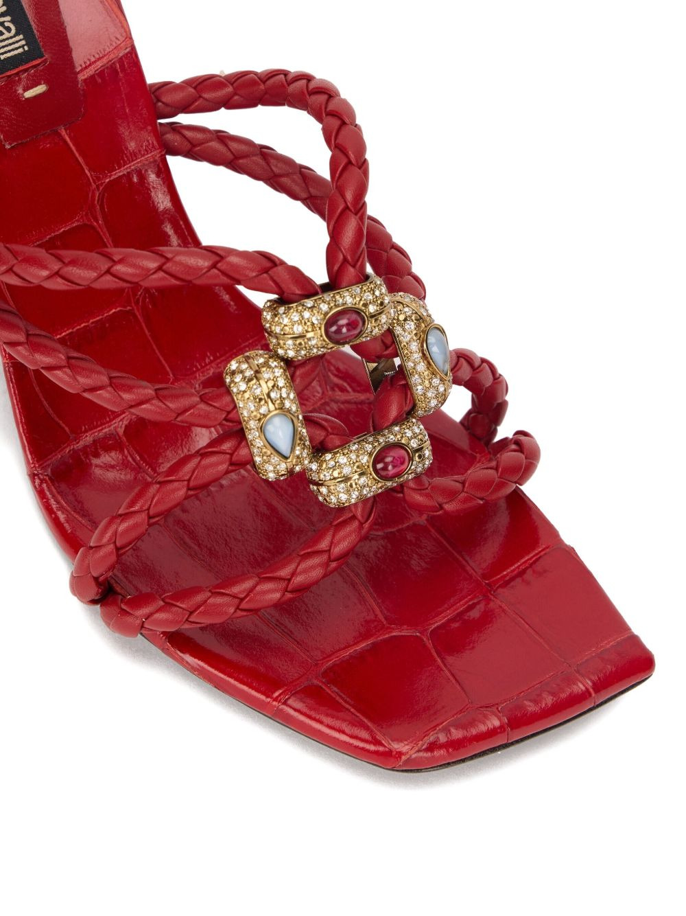 braided jewel-embellished sandals - 5