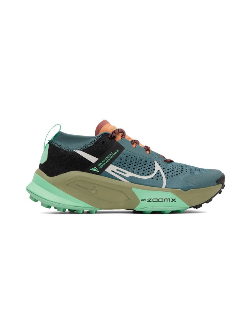 Blue & Green ZoomX Zegama Sneakers - 1