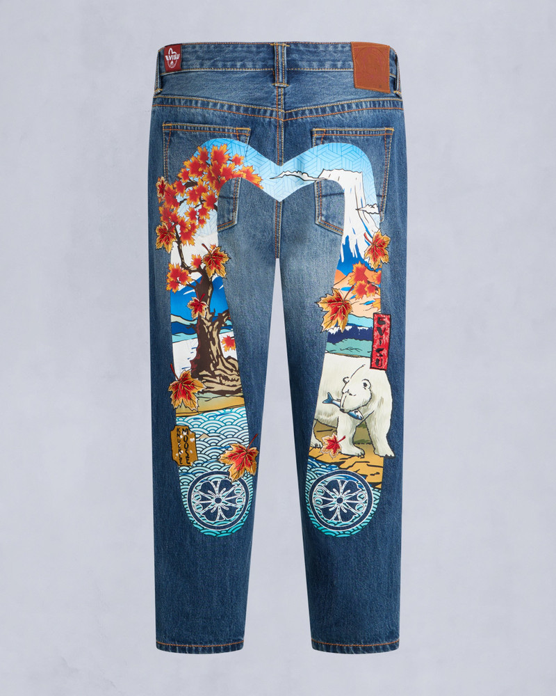 EVISU X MOOSE STRAIGHT LEG JEANS 6