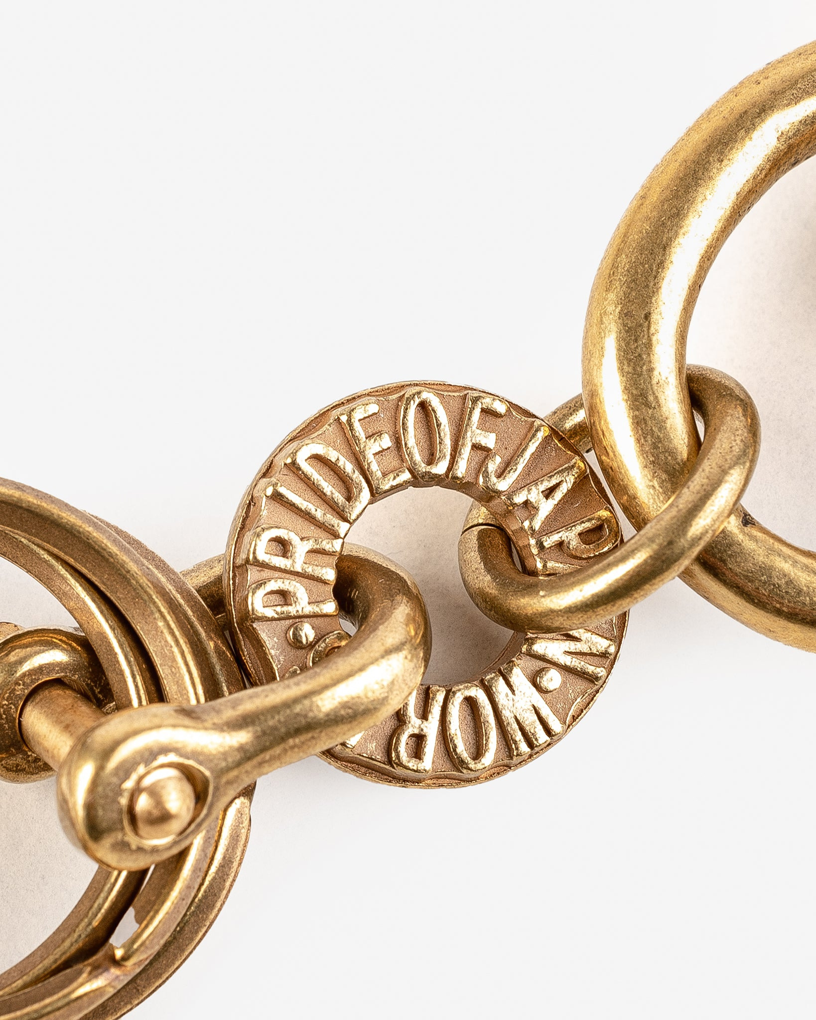 Brass-W8 Large Clip with Swivel and Rings - Brass - 2