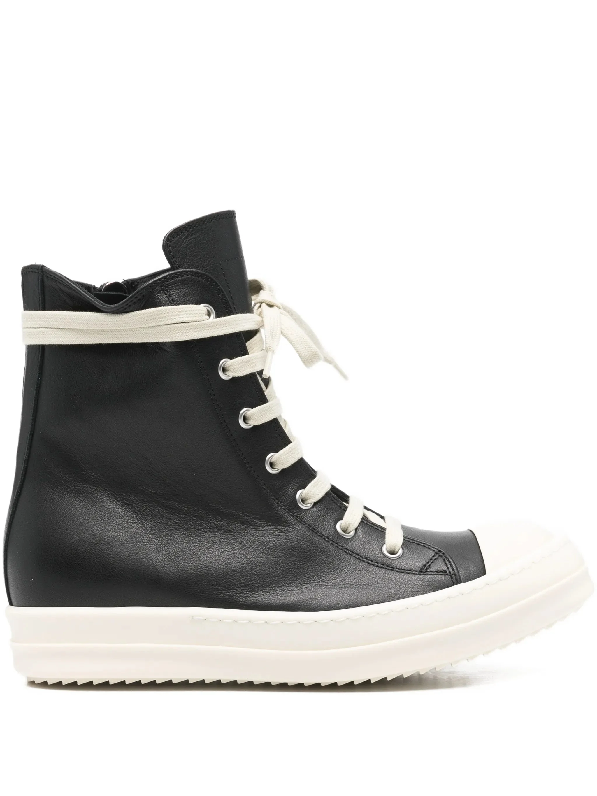 Rick Owens Lace-up Leather Sneakers - 1