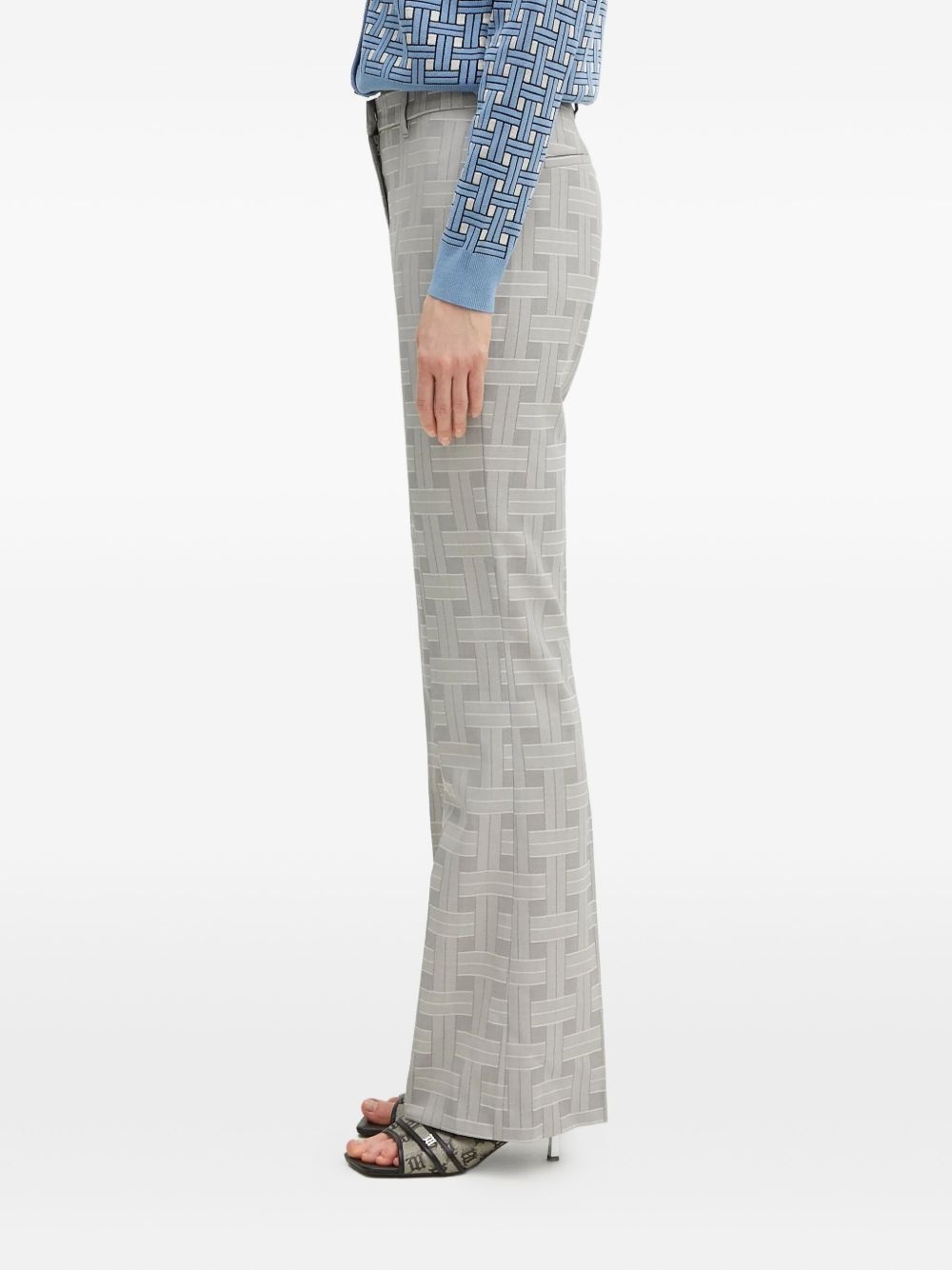 Weave flared trousers - 2