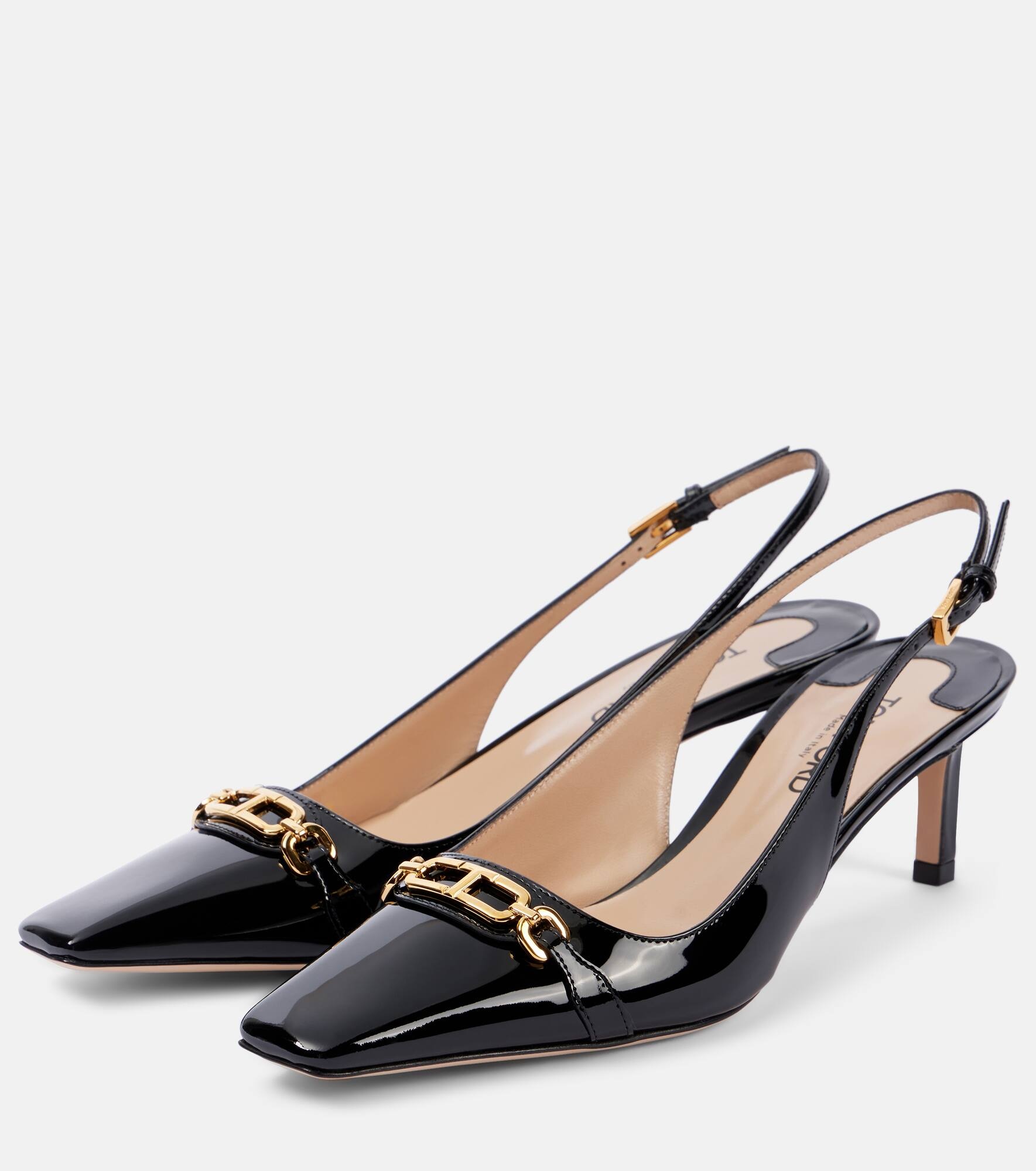 Whitney 55 patent leather slingback pumps - 5