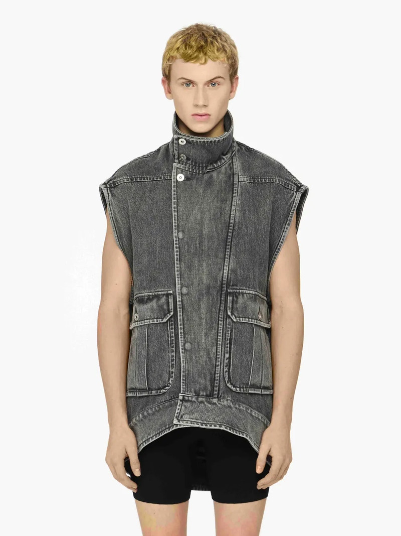JW Anderson OVERSIZED SLEEVELESS HIGH NECK JACKET outlook