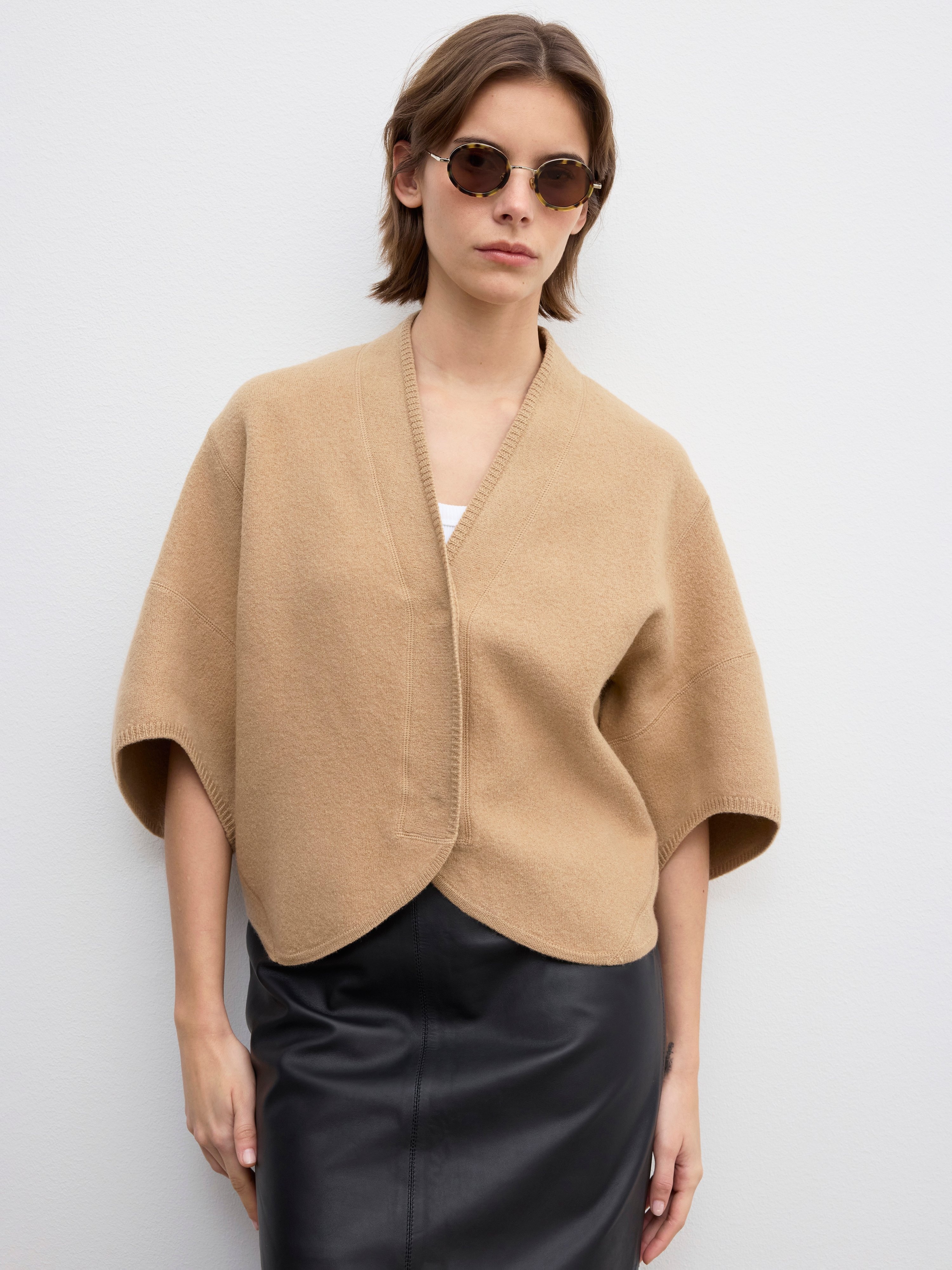 Short wool bea cardigan - 2