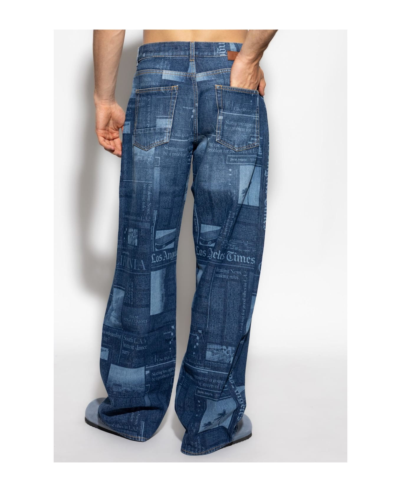 Palm Angels Patterned Jeans - 4