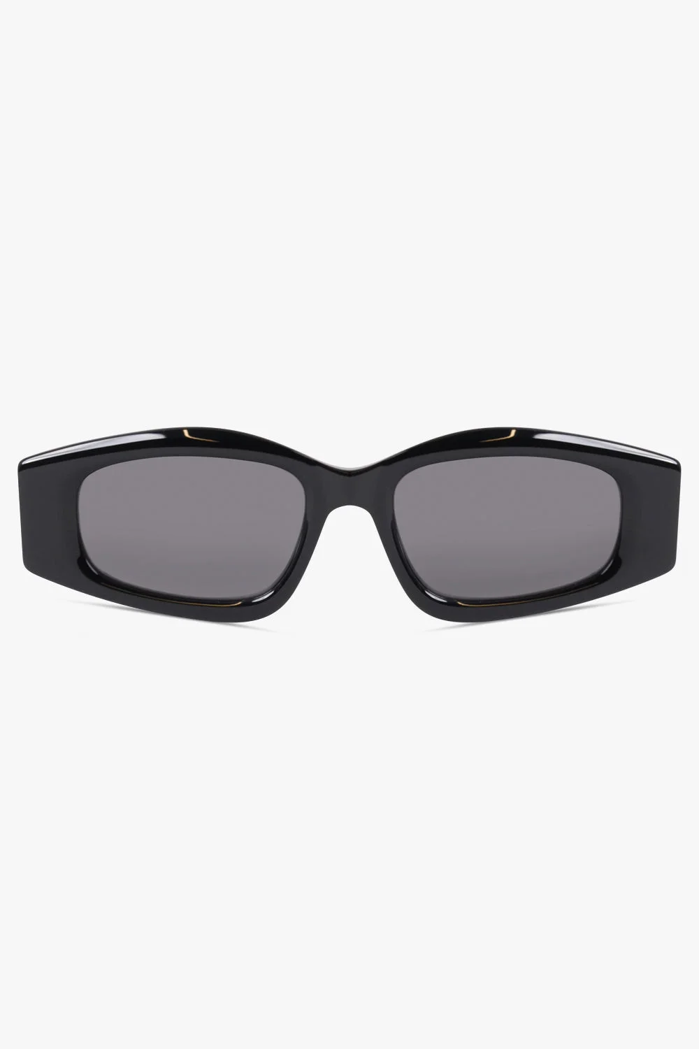 AA0079S ELONGATED OVAL SUNGLASSES | BLACK - 1