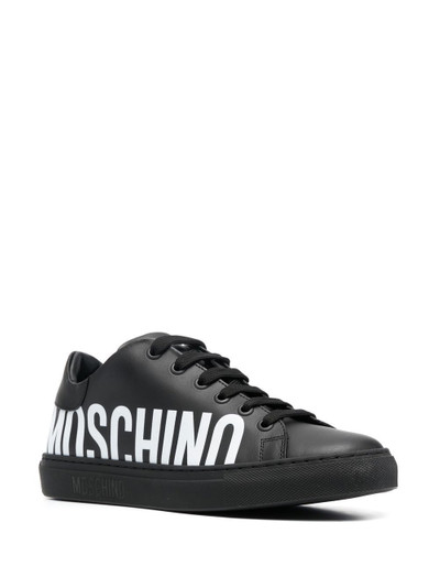 Moschino logo-print low-top sneakers outlook